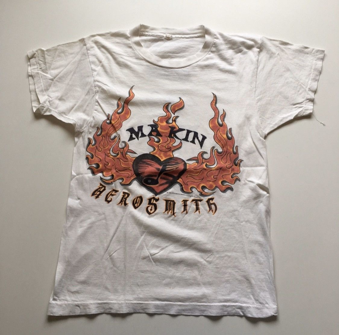 Vintage 90s Aerosmith Graphic Band T Shirt Single Stitched