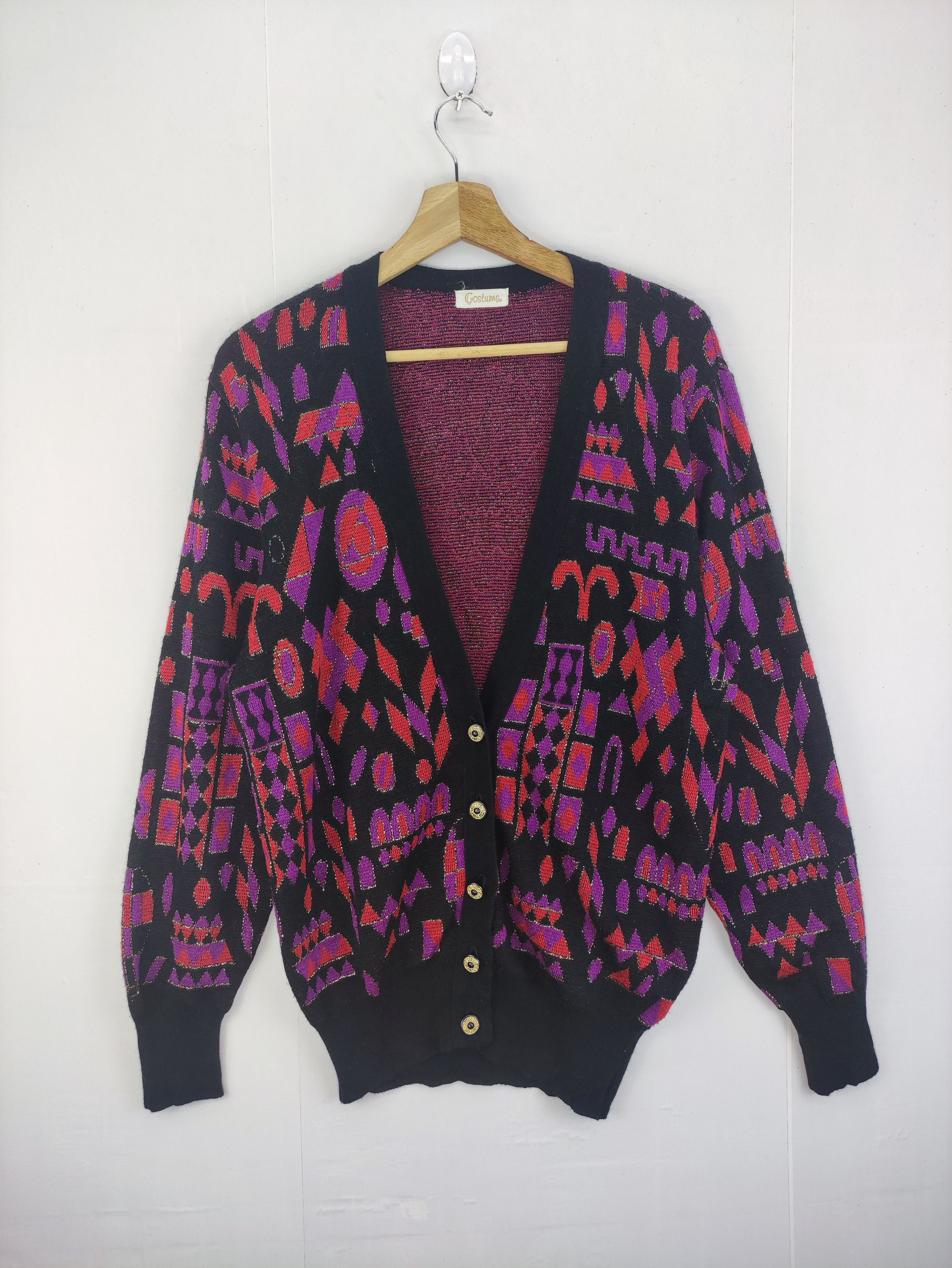Japanese Brand Vintage Cardigan Wool Sweater By Costume Size M / US 6-8 / IT 42-44 - 1 Thumbnail