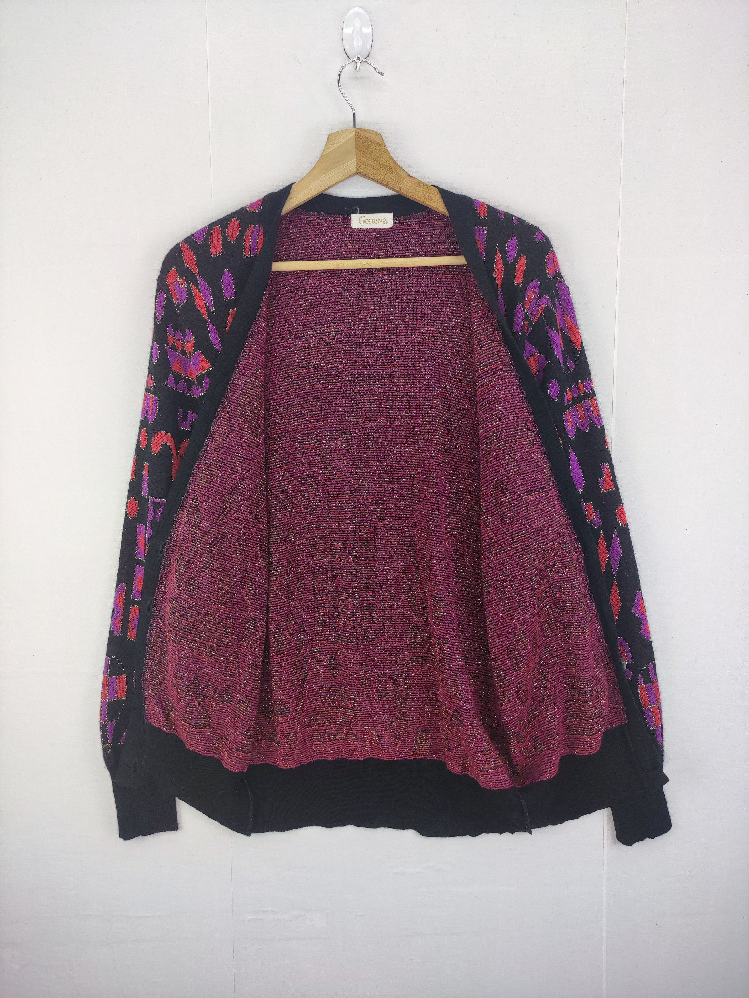 Japanese Brand Vintage Cardigan Wool Sweater By Costume Size M / US 6-8 / IT 42-44 - 3 Thumbnail