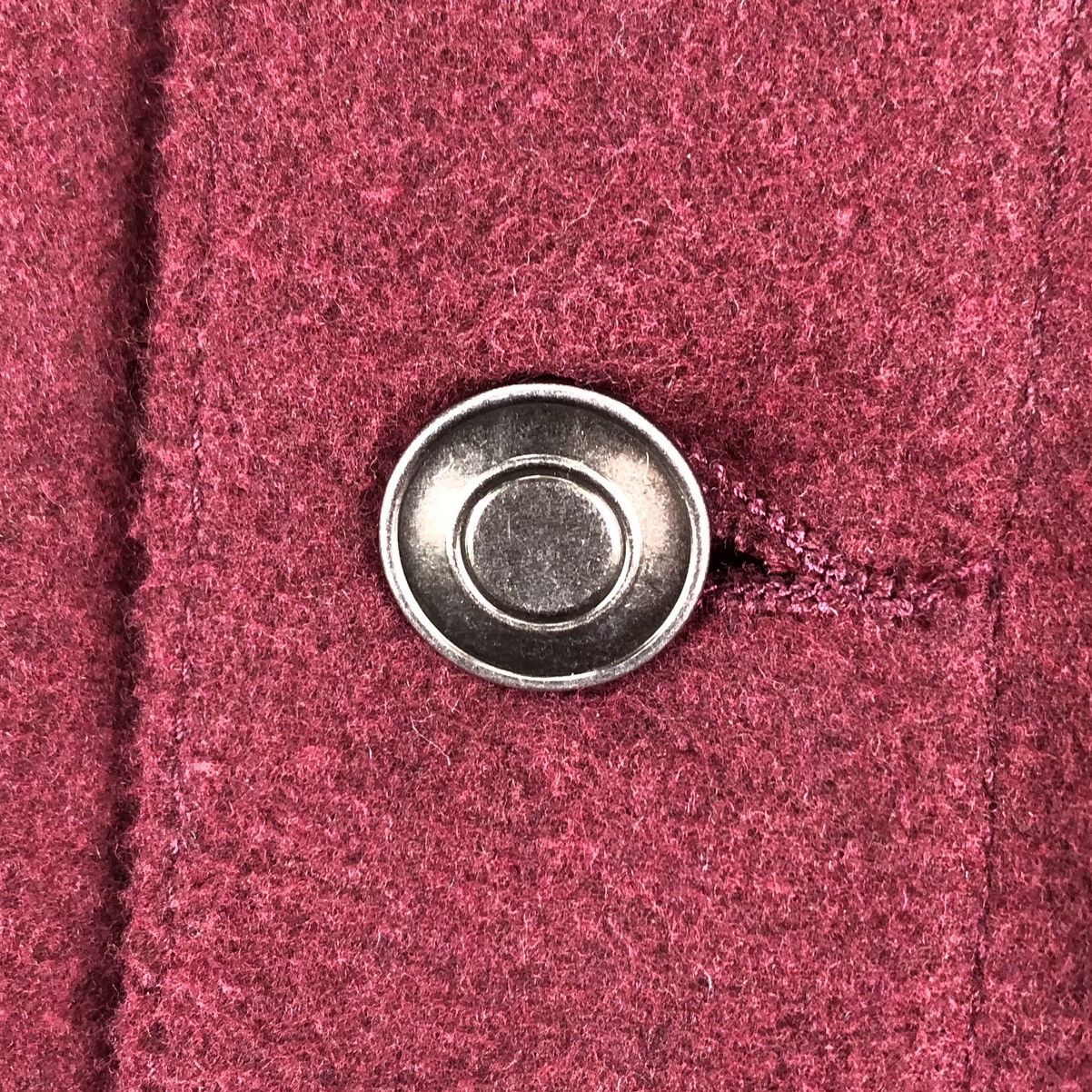 Japanese Brand Vintage Wool Trucker Jacket Maroon by Browny Size US XS / EU 42 / 0 - 10 Thumbnail