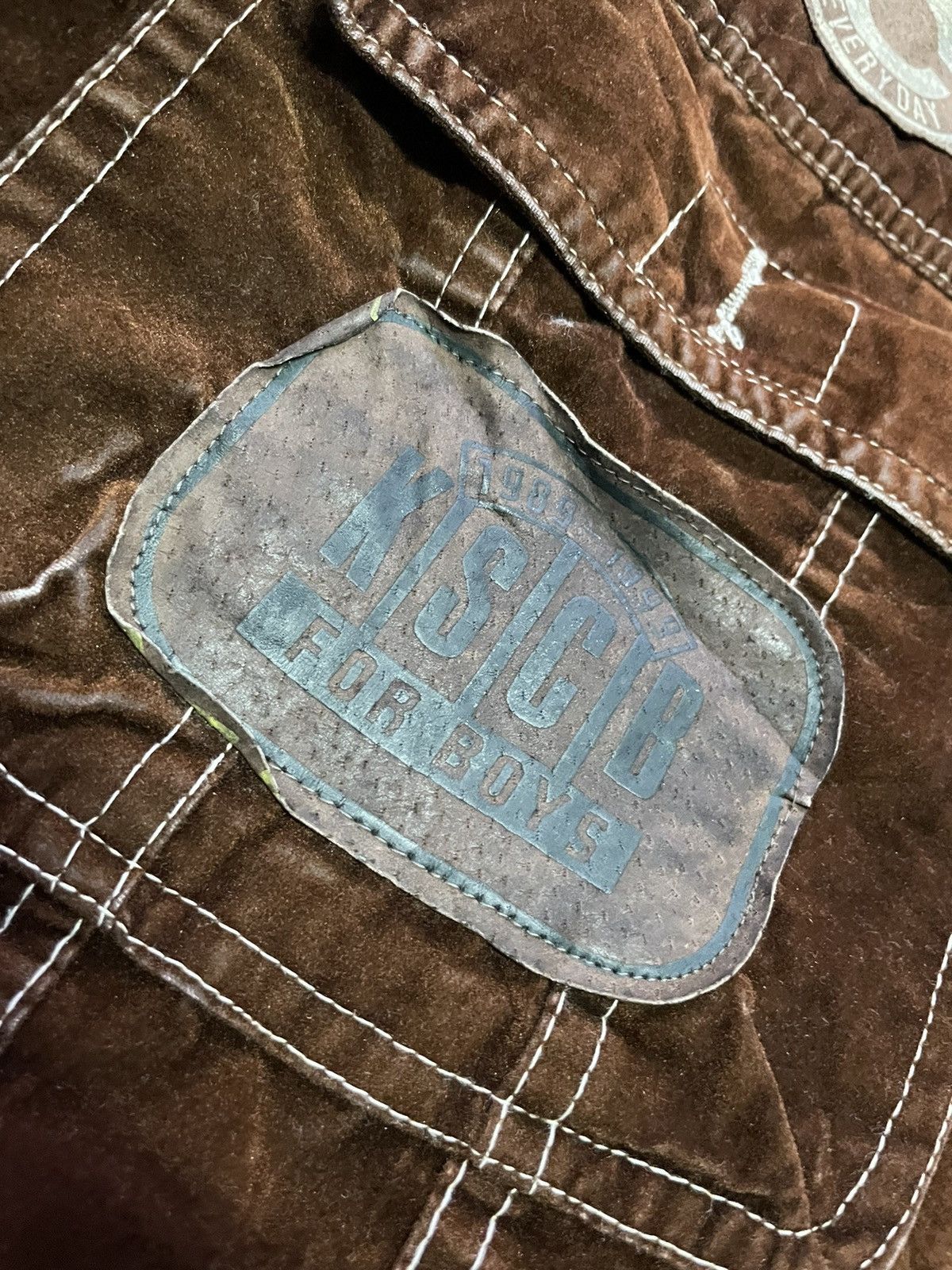 Japanese Brand Vintage News Paper Velvet Jacket Size US L / EU 52-54 / 3 - 18 Thumbnail