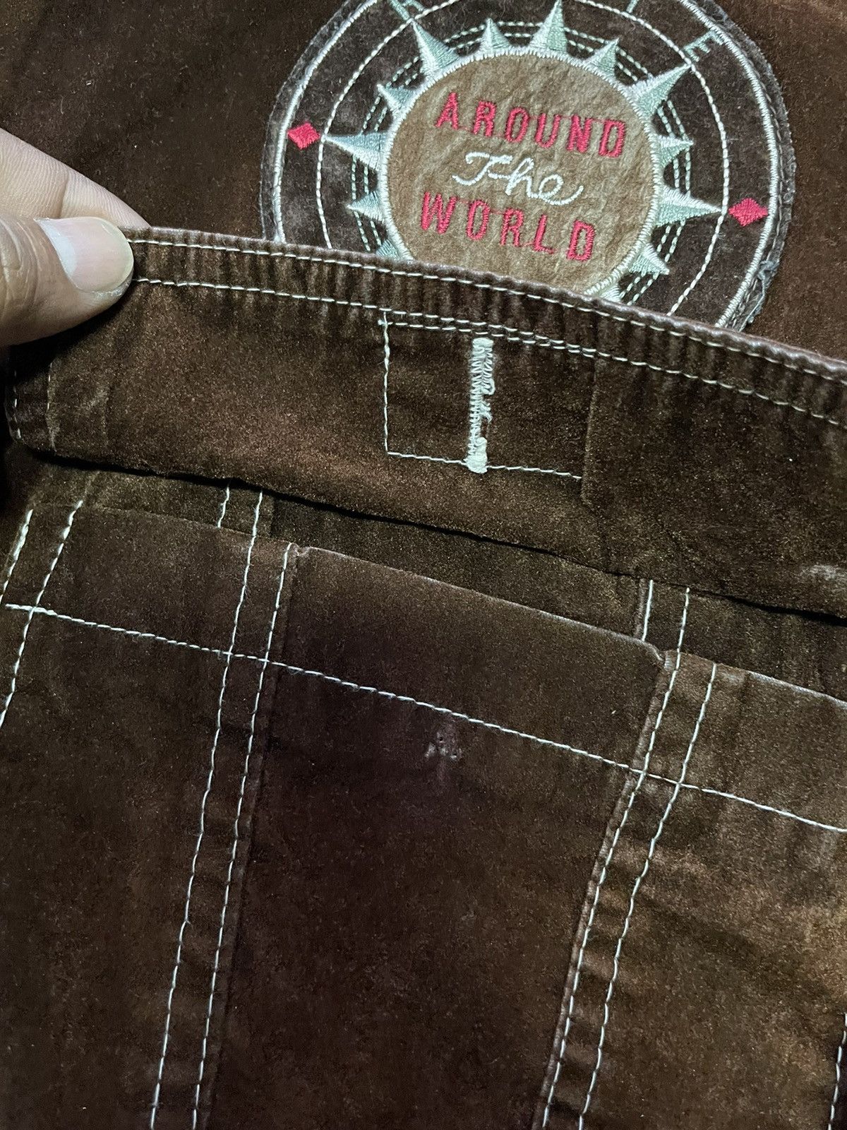 Japanese Brand Vintage News Paper Velvet Jacket Size US L / EU 52-54 / 3 - 12 Thumbnail