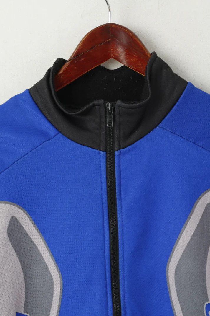Vintage My Bike Men L Jacket Blue Cycling Zip Up Vtg 1600 Size US L / EU 52-54 / 3 - 2 Thumbnail