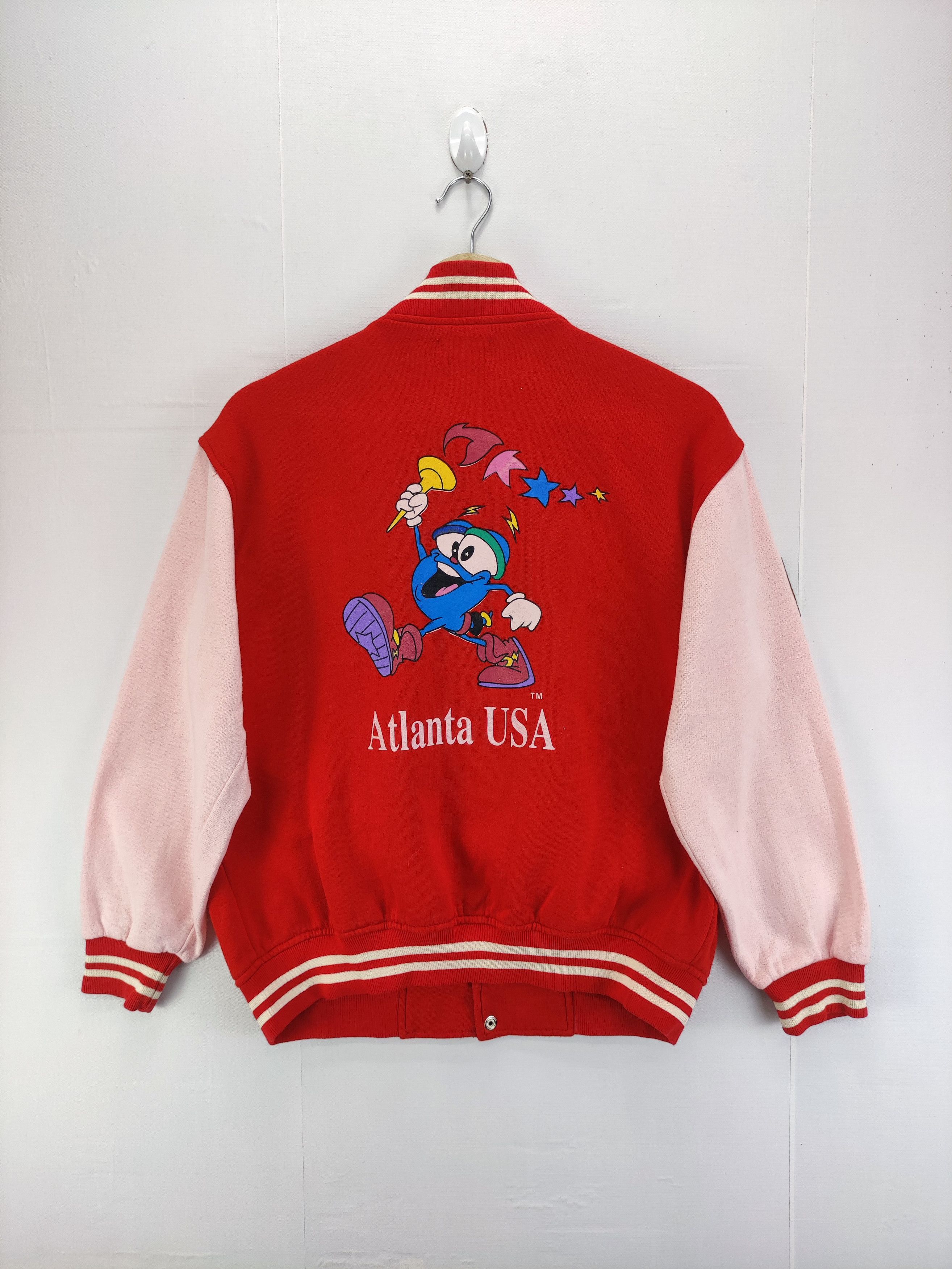 Vintage Vintage 90s Olympic Atlanta Varsity Jacket Snap Button Size US M / EU 48-50 / 2 - 7 Thumbnail