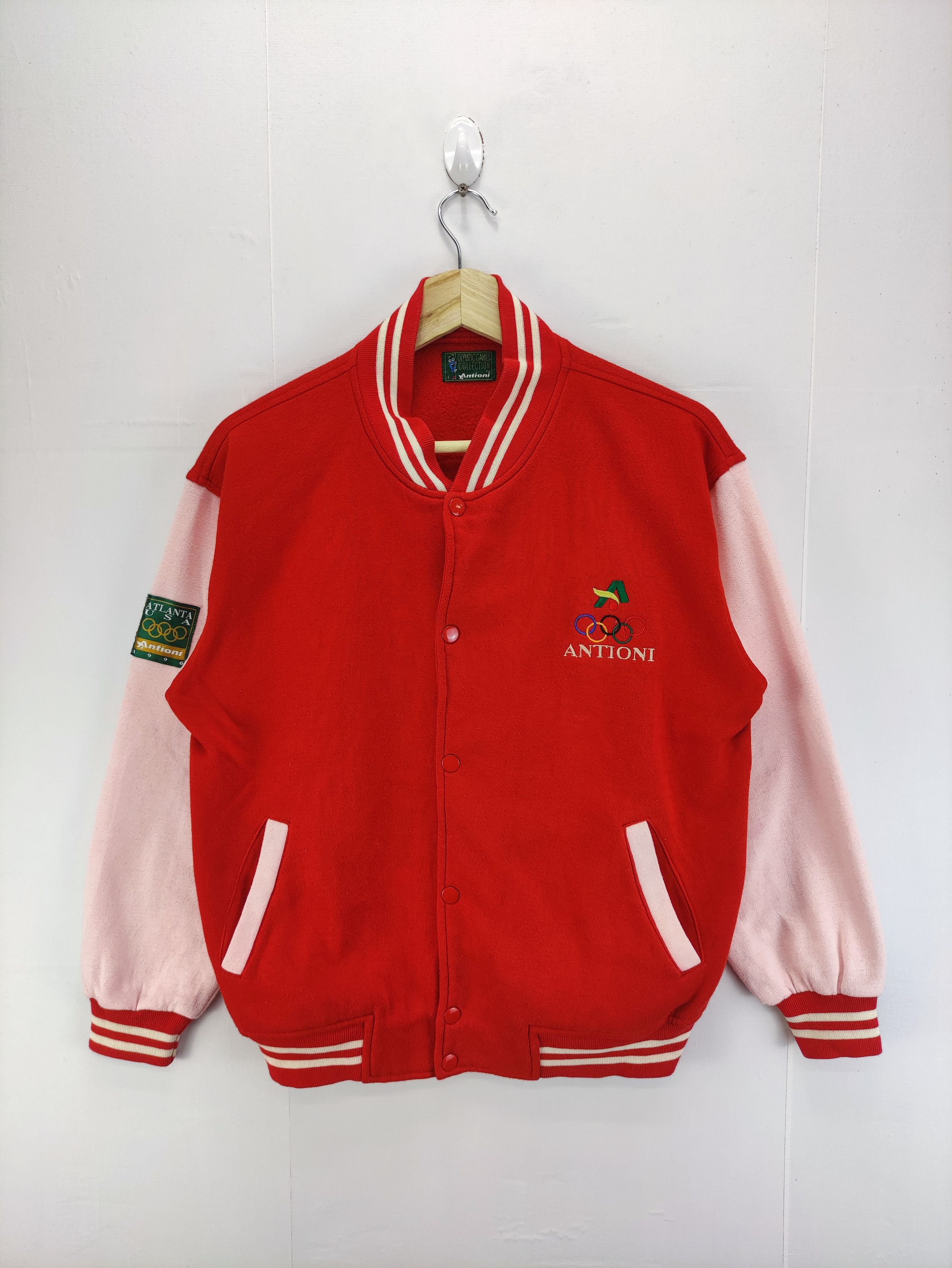 Vintage Vintage 90s Olympic Atlanta Varsity Jacket Snap Button Size US M / EU 48-50 / 2 - 1 Thumbnail