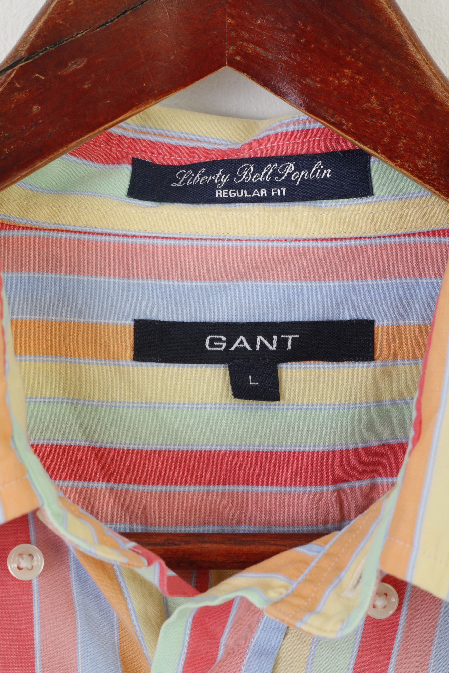 Gant Gant Men L Casual Shirt Pastel Striped Liberty Bell 3710 Size US L / EU 52-54 / 3 - 5 Thumbnail