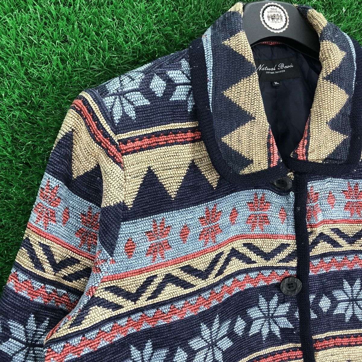 Japanese Brand × Vintage Vintage Navajo Jacket Native Art by Natural Basic Size US L / EU 52-54 / 3 - 2 Thumbnail