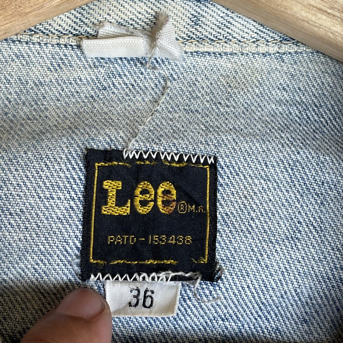 Japanese Brand Vintage Lee Trucker Jacket Denime Jacket Button Stone Wash Size US S / EU 44-46 / 1 - 12 Thumbnail