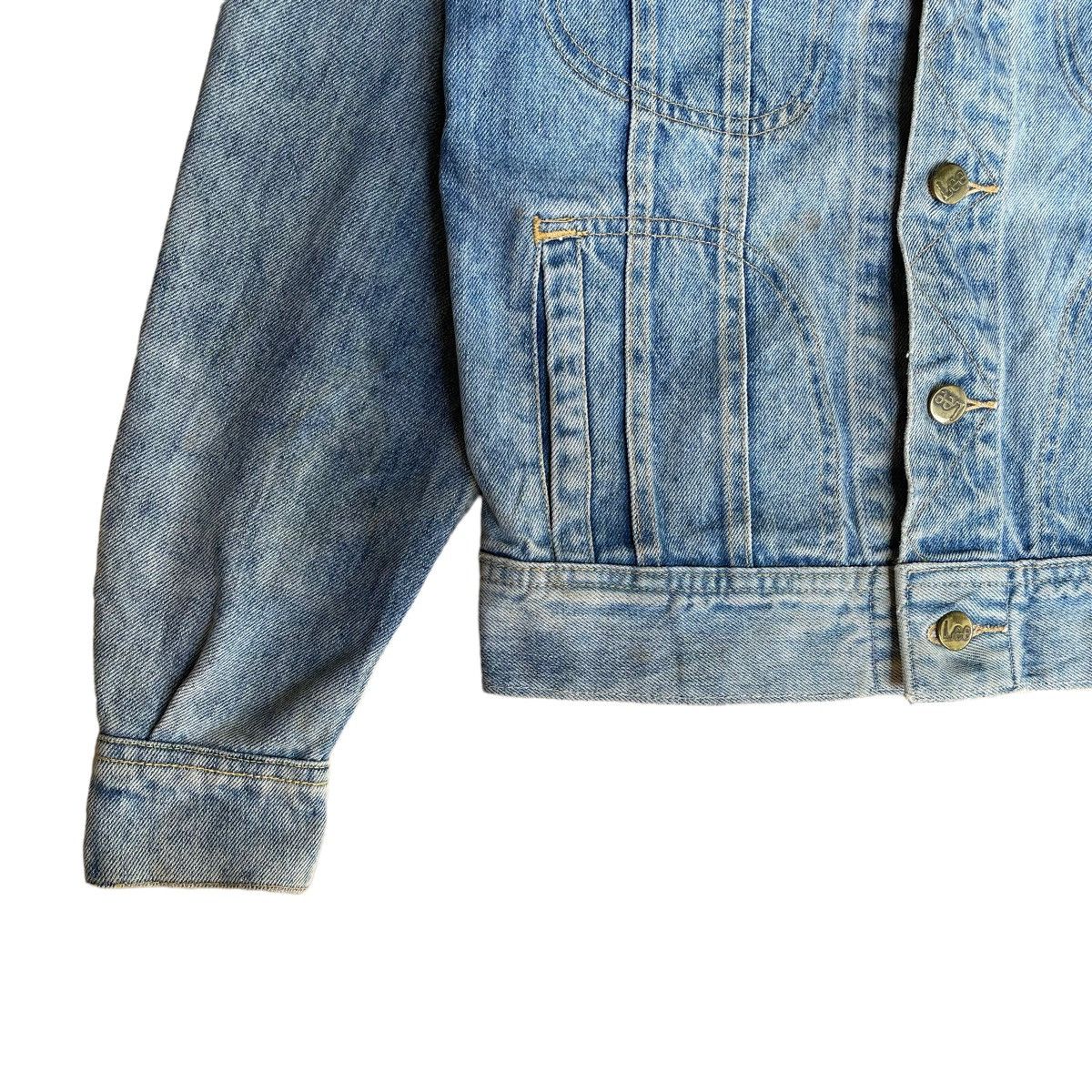 Japanese Brand Vintage Lee Trucker Jacket Denime Jacket Button Stone Wash Size US S / EU 44-46 / 1 - 6 Thumbnail