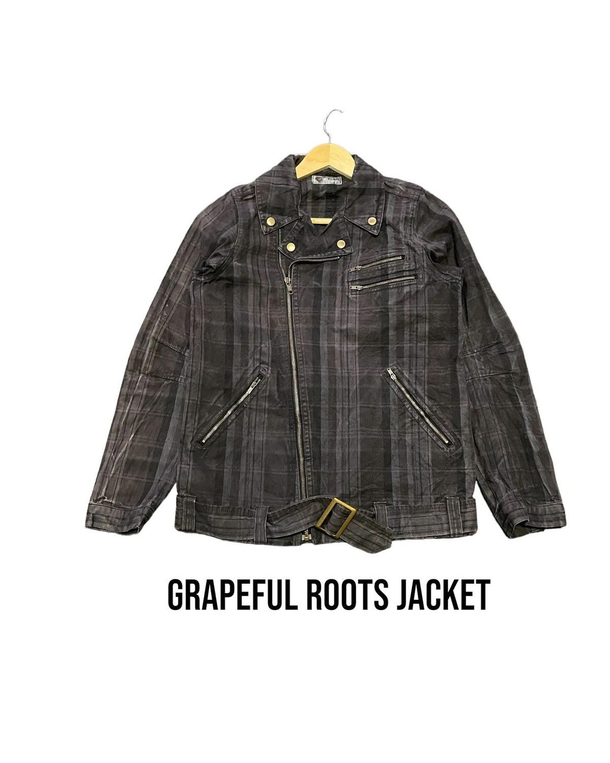 If Six Was Nine Vintage Grapeful Roots Checkered Jacket Size US M / EU 48-50 / 2 - 1 Thumbnail