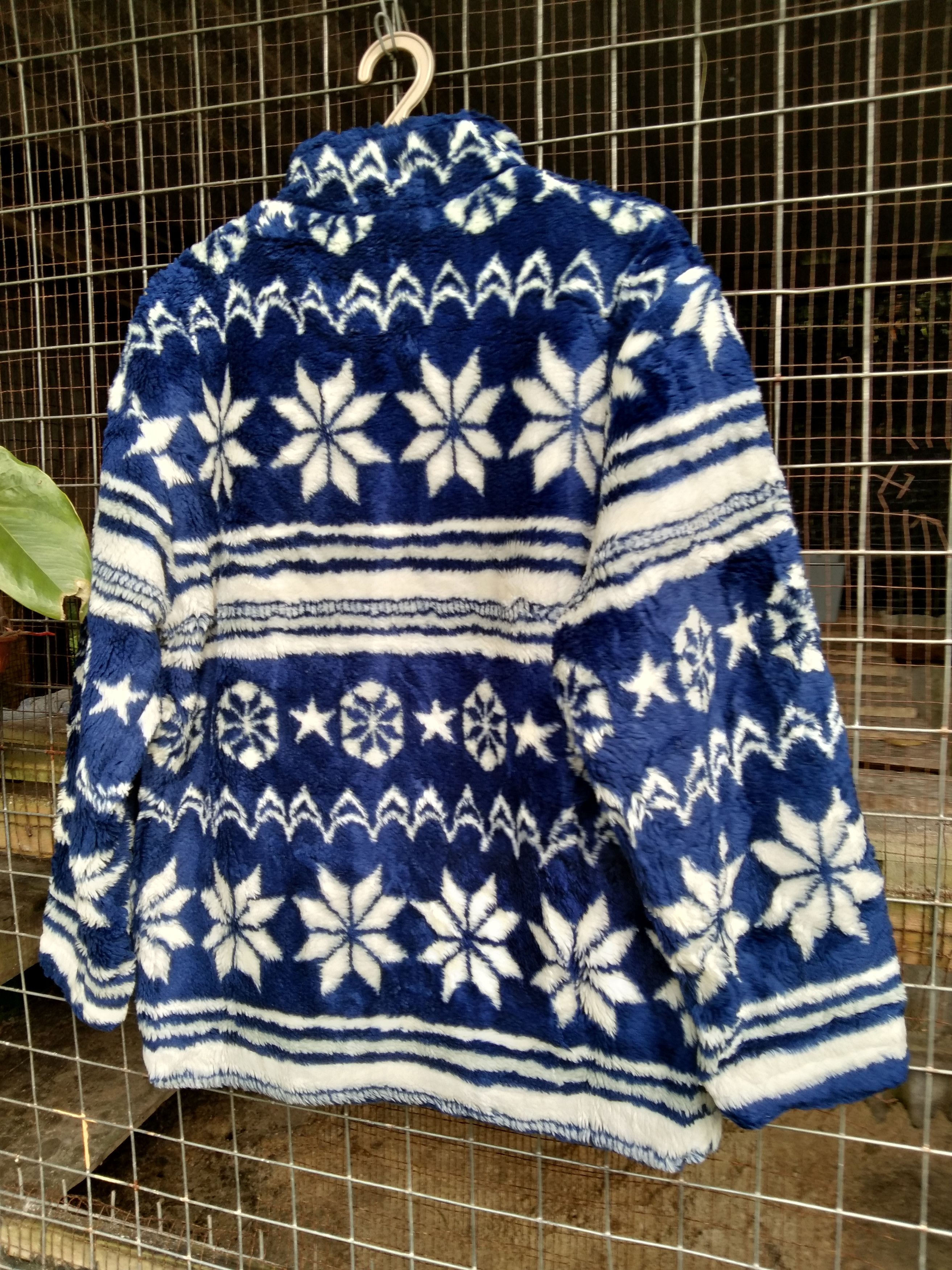 Japanese Brand LA HORNER WOMEN'S PRINTED FLEECE JACKET Size M / US 6-8 / IT 42-44 - 4 Thumbnail