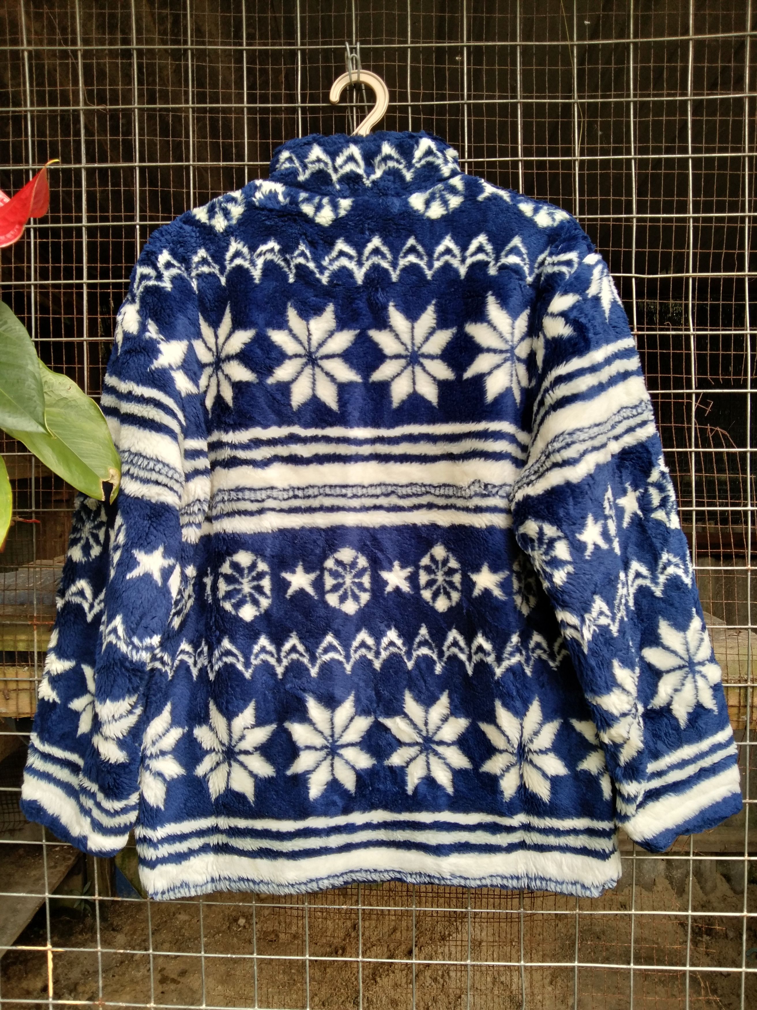 Japanese Brand LA HORNER WOMEN'S PRINTED FLEECE JACKET Size M / US 6-8 / IT 42-44 - 6 Thumbnail