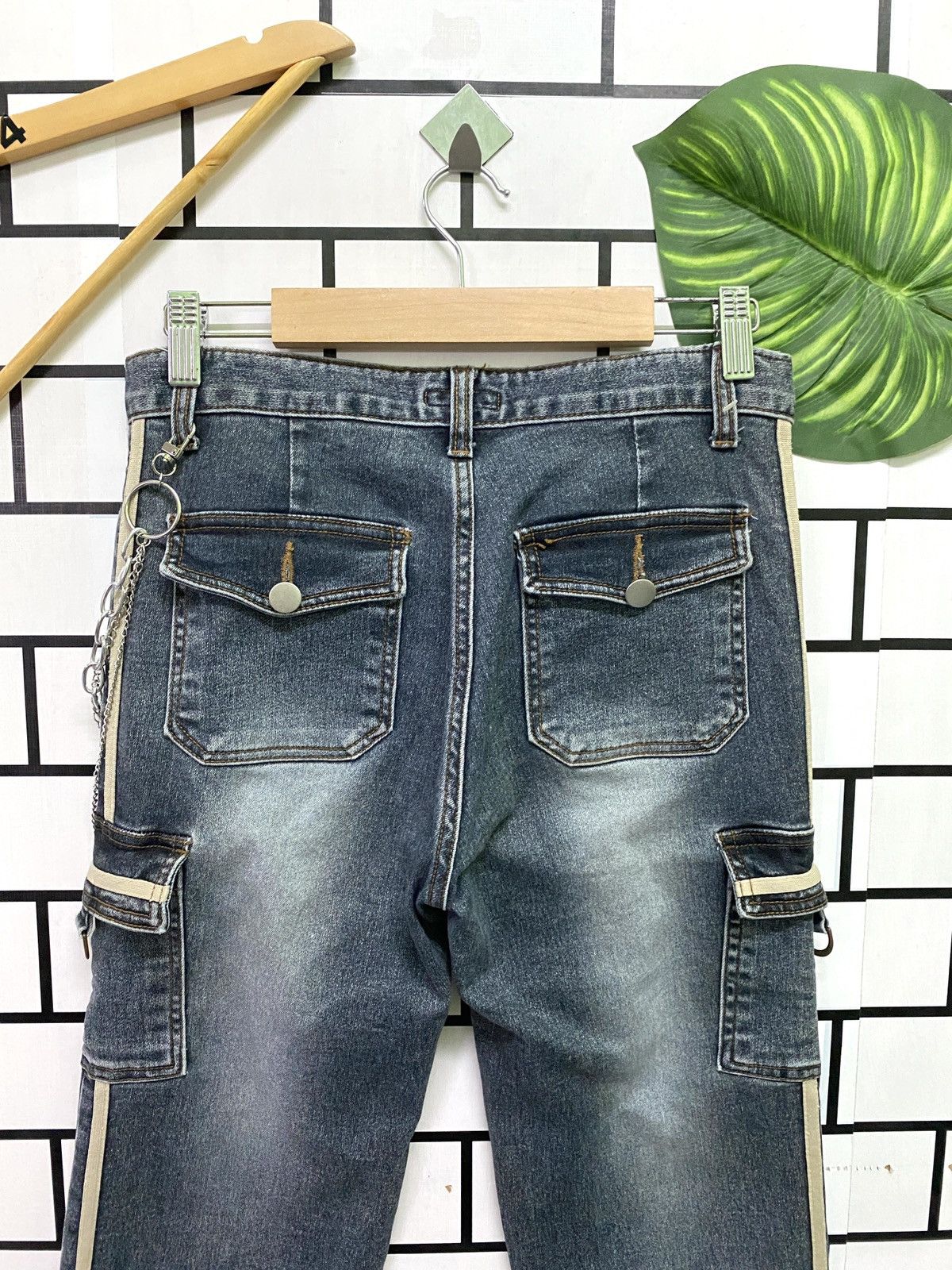 Japanese Brand × Vintage Cargo LA TOOKN Flared Bootcut Multi pocket Pant Size US 27 - 9 Thumbnail