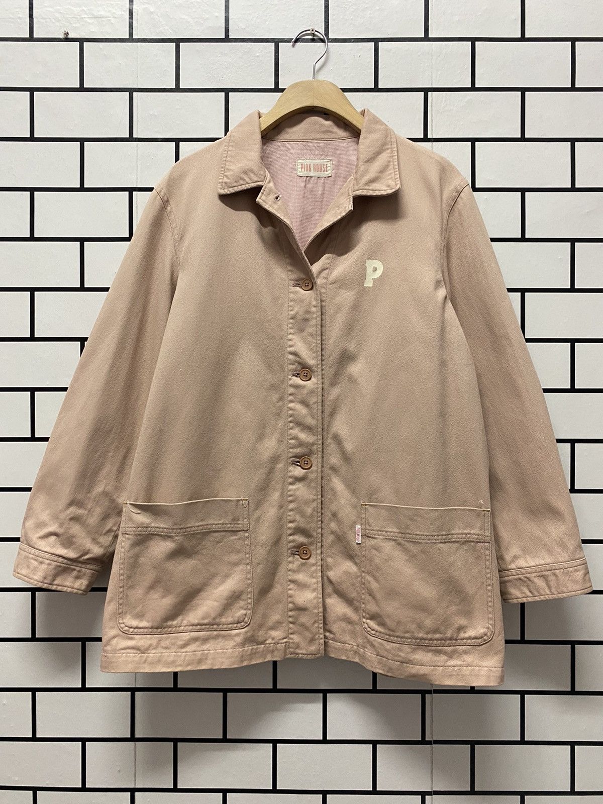 Karl Helmut × Pink House Vintage 80’s Pink House Karl helmut Chore Jacket Size US L / EU 52-54 / 3 - 2 Thumbnail