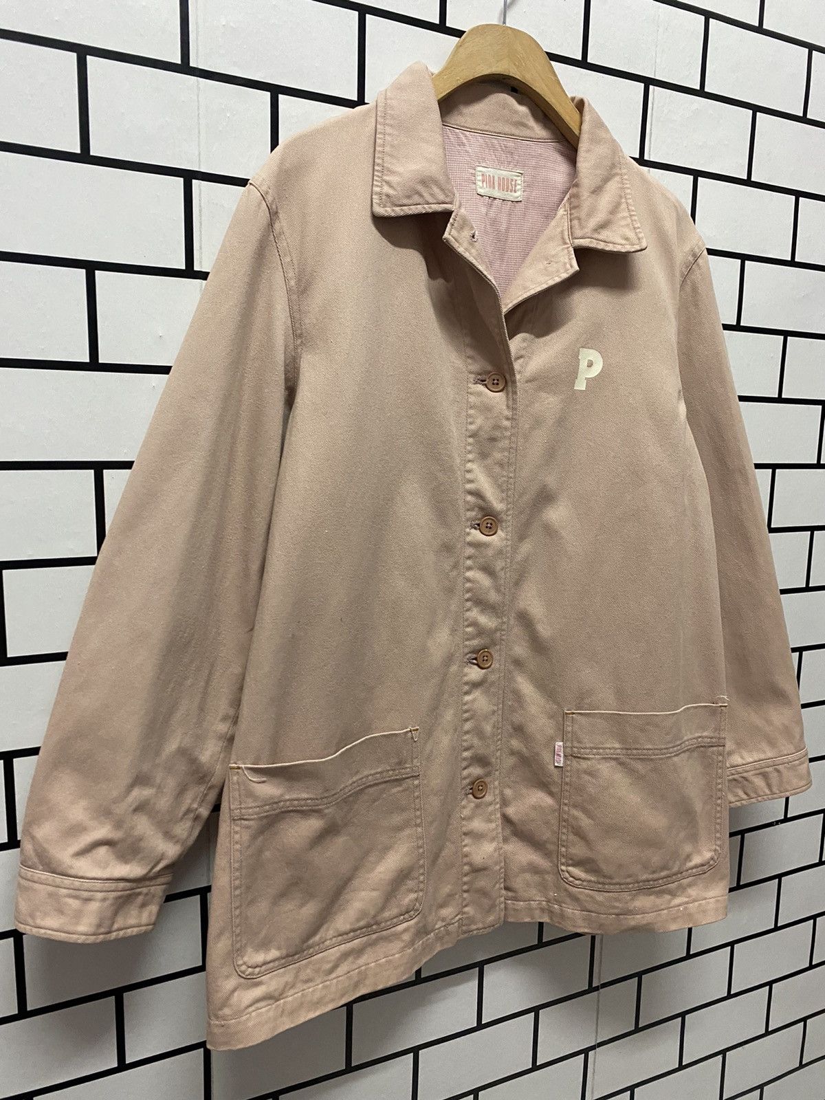 Karl Helmut × Pink House Vintage 80’s Pink House Karl helmut Chore Jacket Size US L / EU 52-54 / 3 - 7 Thumbnail