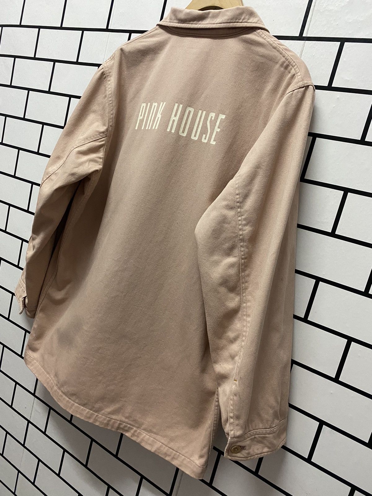 Karl Helmut × Pink House Vintage 80’s Pink House Karl helmut Chore Jacket Size US L / EU 52-54 / 3 - 3 Thumbnail