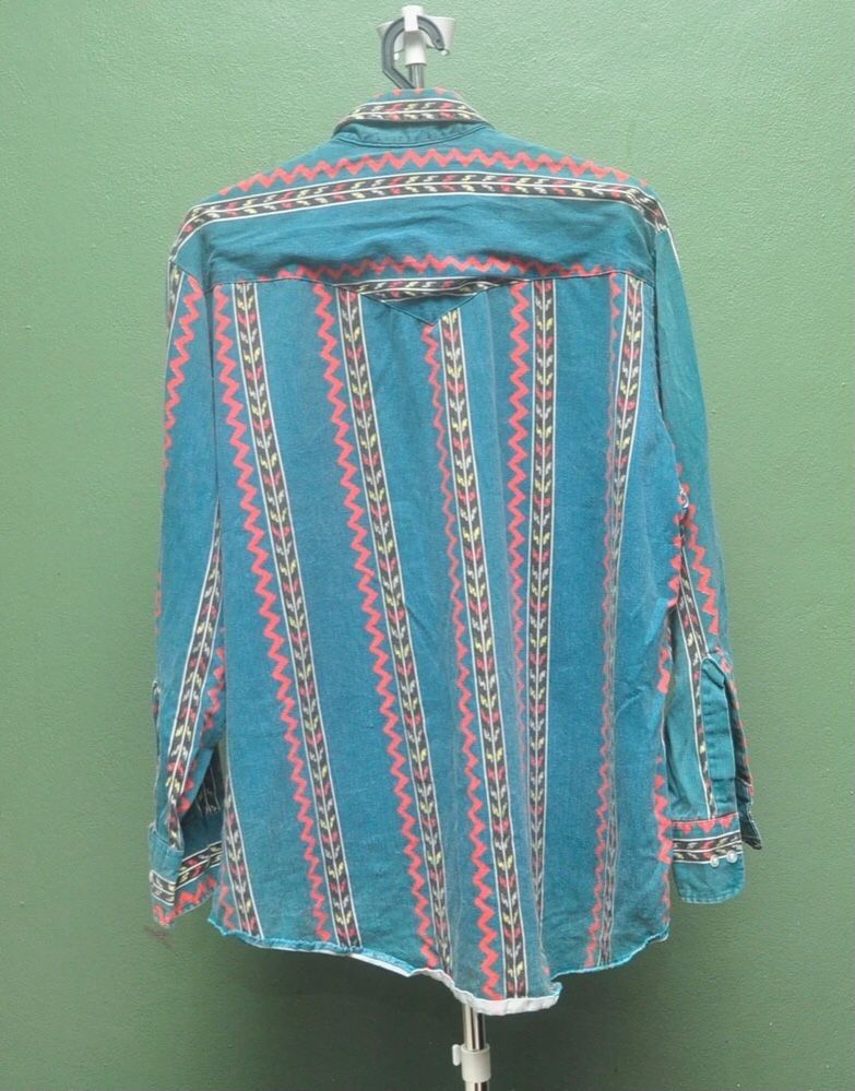 Japanese Brand × Vintage Vintage Texas Shirt Designer Fashion Style Button Up Shirt Size US XL / EU 56 / 4 - 2 Thumbnail