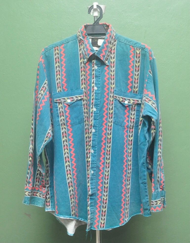 Vintage Texas Shirt Designer Fashion Style Button Up Shirt