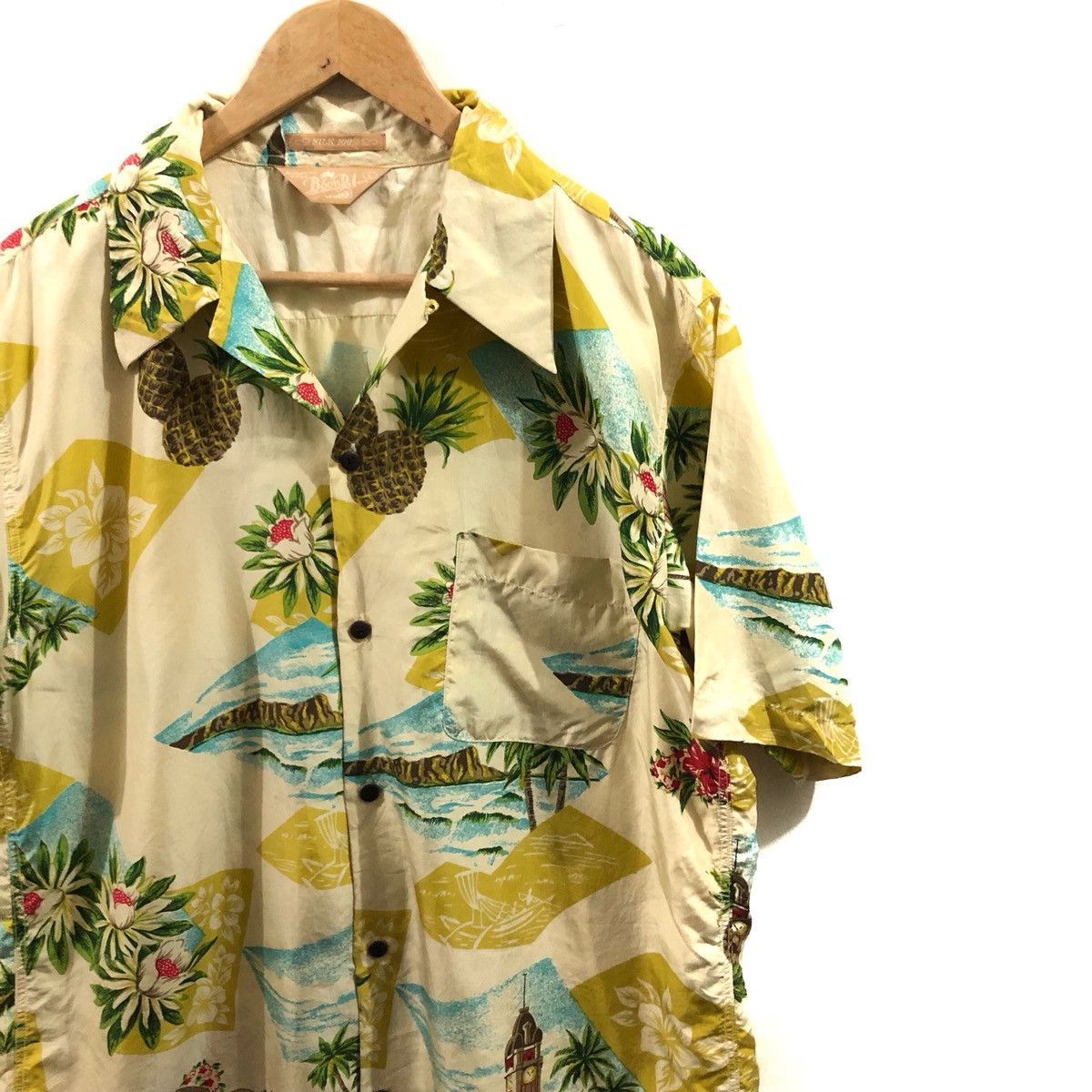 Other Hawaiian Shirt Aloha Flowers Silk Shirt Size US L / EU 52-54 / 3 - 2 Thumbnail