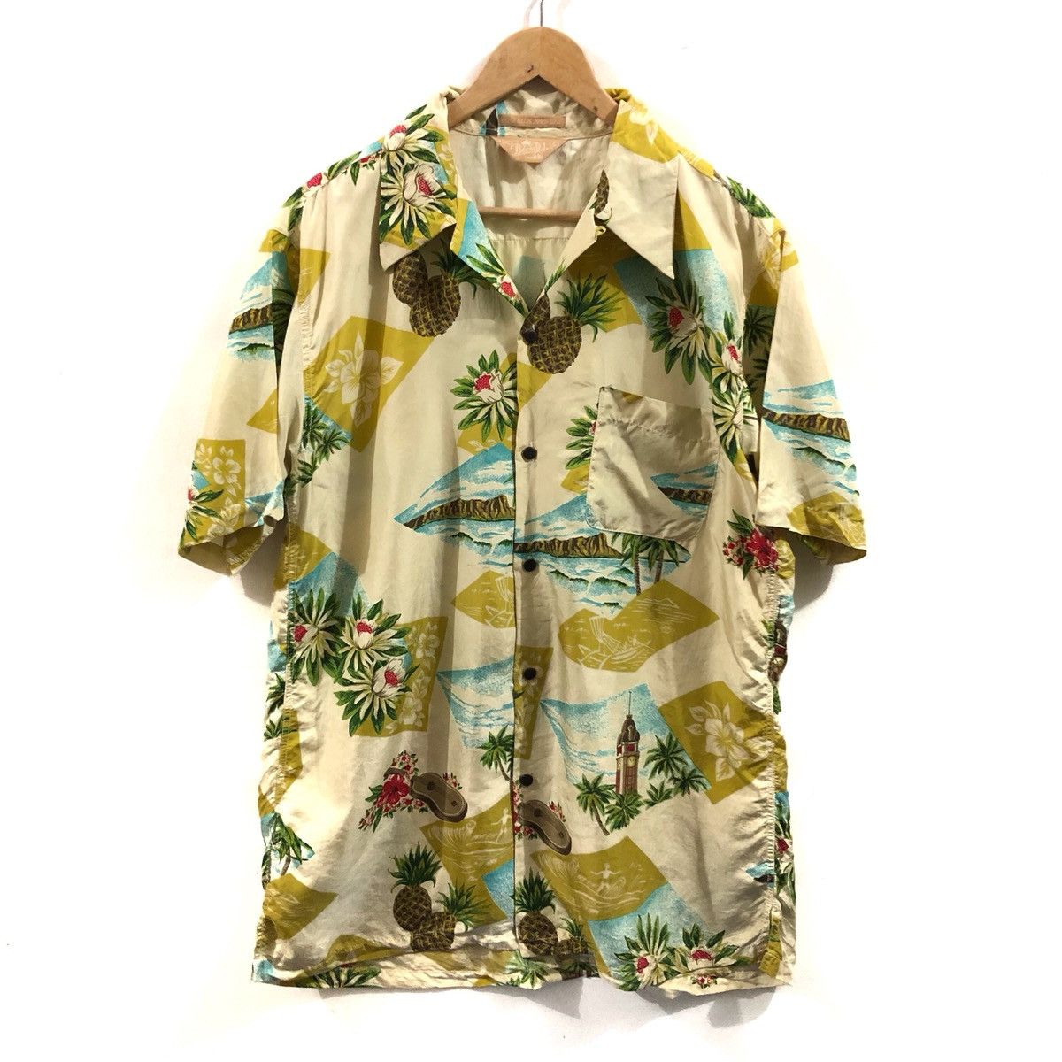 Other Hawaiian Shirt Aloha Flowers Silk Shirt Size US L / EU 52-54 / 3 - 1 Thumbnail