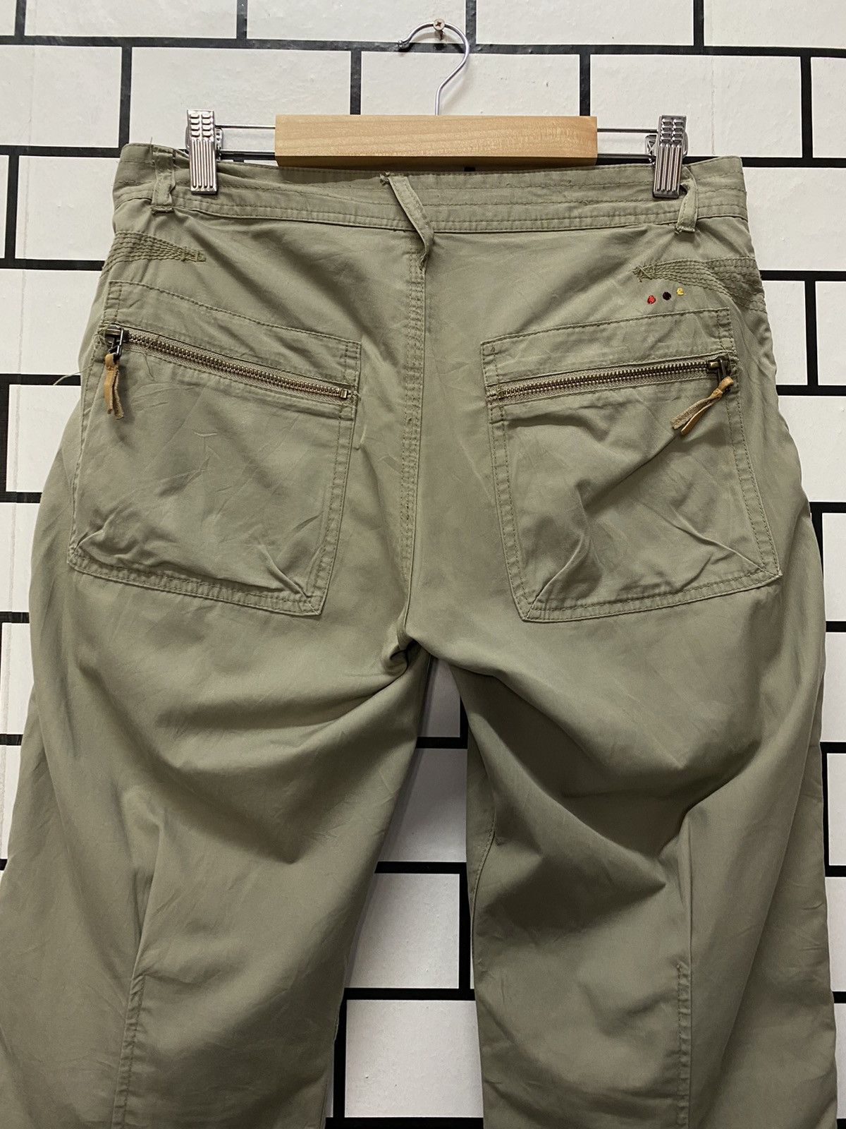 Designer × Japanese Brand Japan Brand Kolon Cargo Leather Trim Multi pocket Pants Size US 30 / EU 46 - 9 Thumbnail