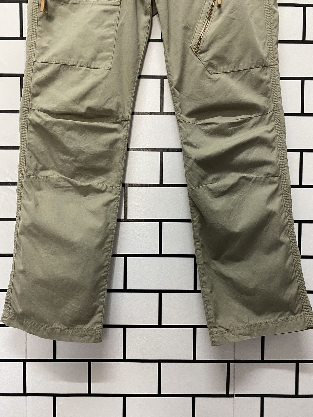Designer × Japanese Brand Japan Brand Kolon Cargo Leather Trim Multi pocket Pants Size US 30 / EU 46 - 6 Thumbnail