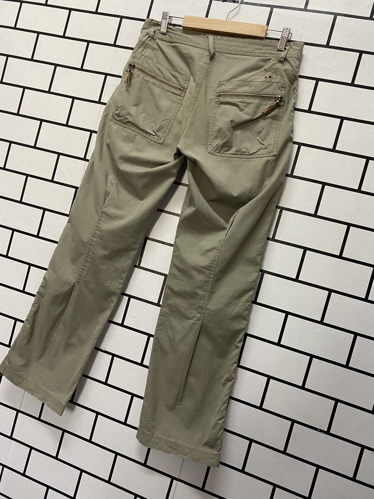 Designer × Japanese Brand Japan Brand Kolon Cargo Leather Trim Multi pocket Pants Size US 30 / EU 46 - 8 Thumbnail
