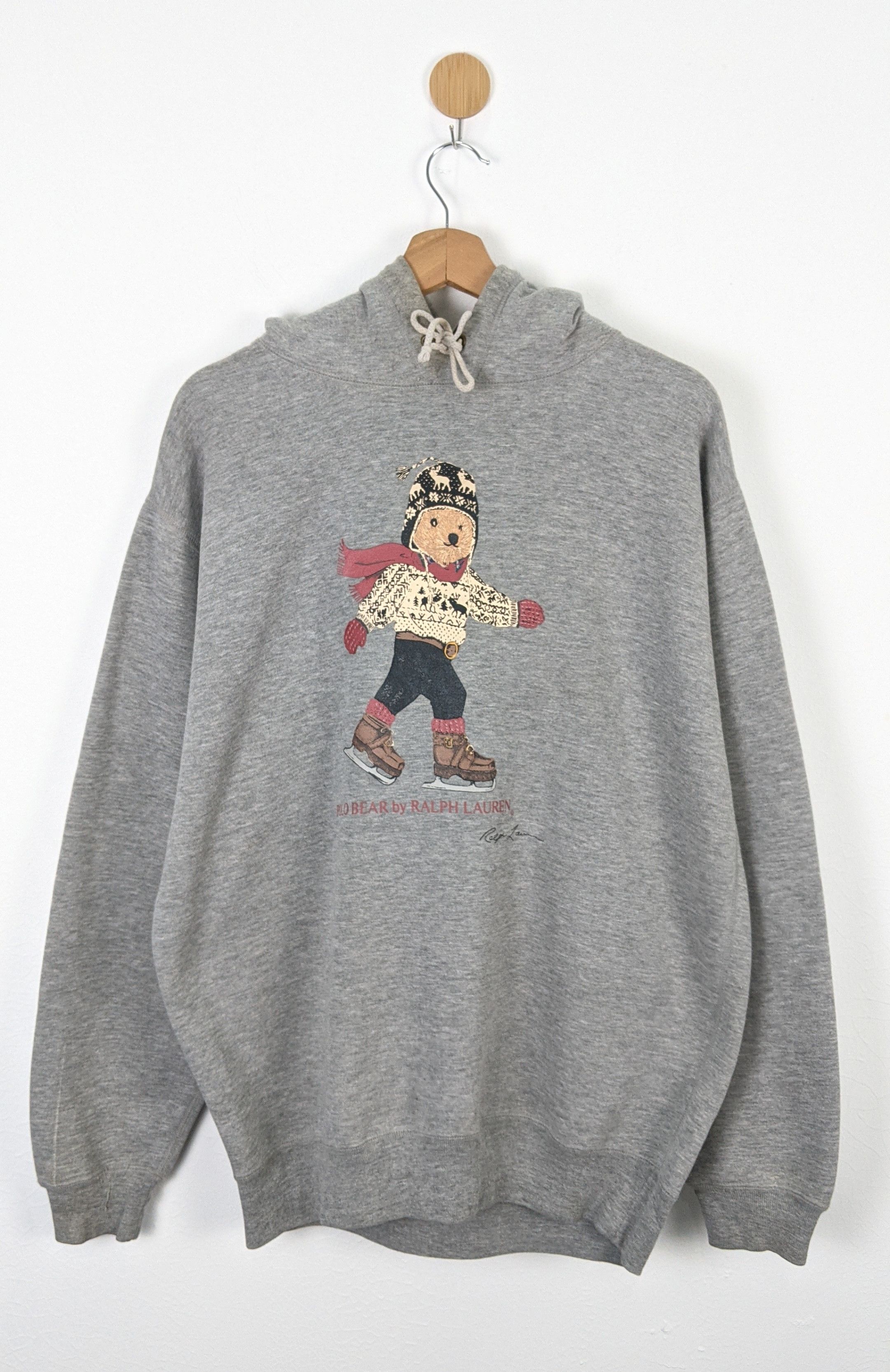 Polo Ralph Lauren Vintage 90s Polo Bear Ralph Lauren RL Hoodie Sweater Size US S / EU 44-46 / 1 - 1 Thumbnail