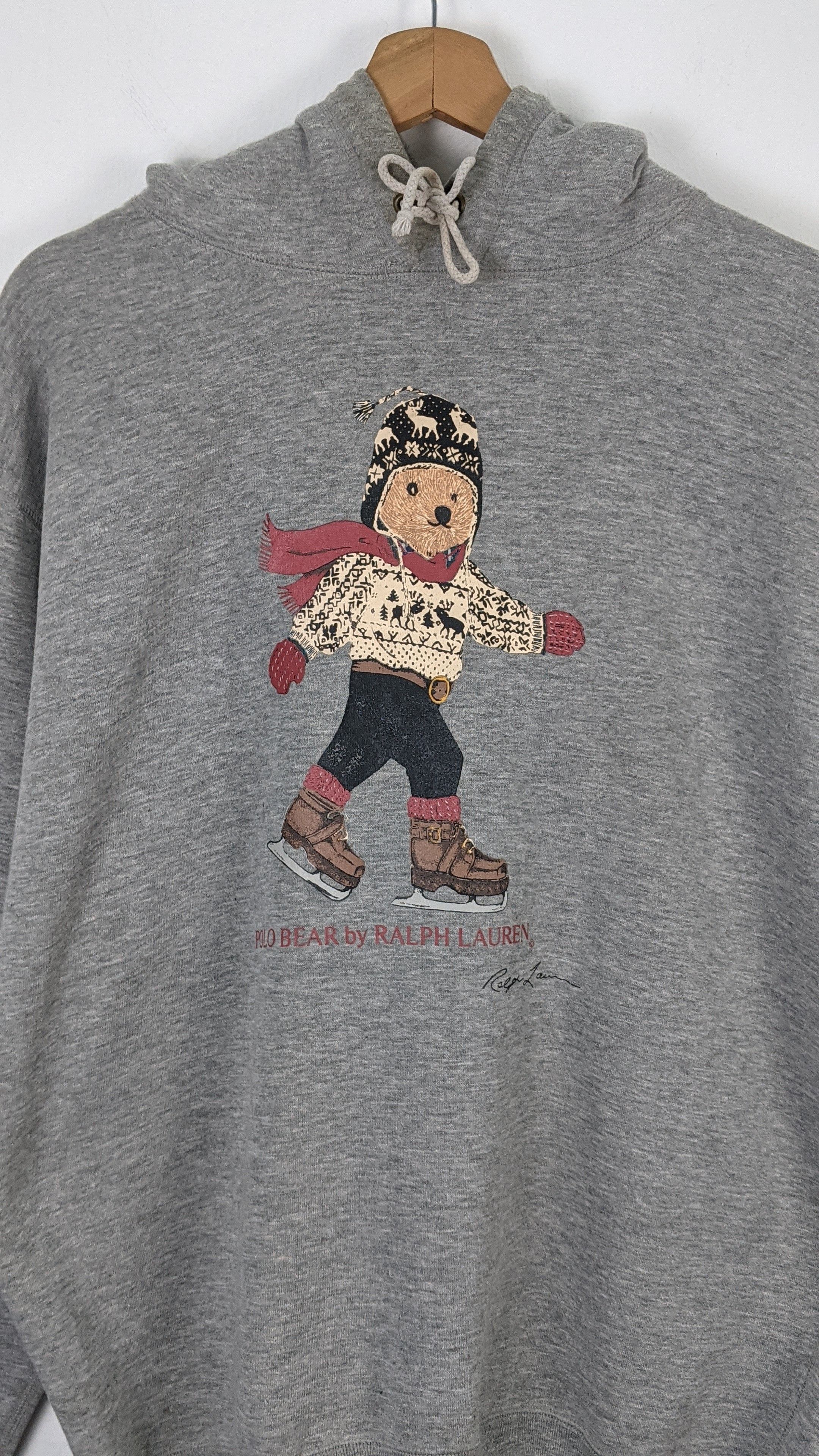 Polo Ralph Lauren Vintage 90s Polo Bear Ralph Lauren RL Hoodie Sweater Size US S / EU 44-46 / 1 - 2 Thumbnail