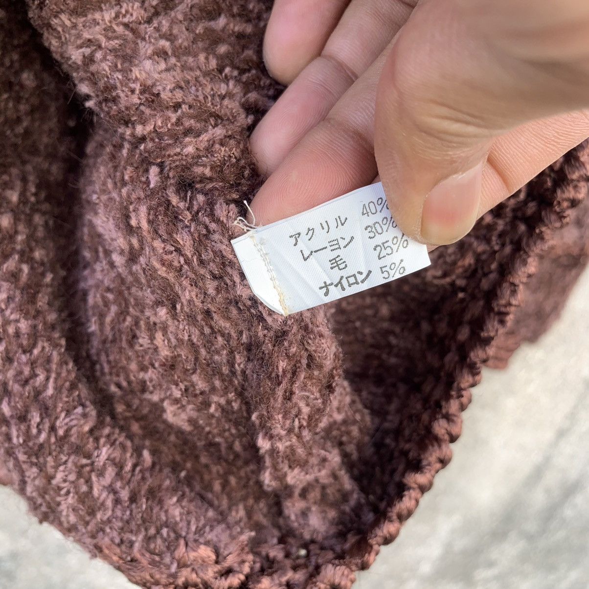 Homespun Knitwear × Japanese Brand Vintage Cropped Knit Cardigan Baggy Jumper ButtonUps Sweater Size US M / EU 48-50 / 2 - 7 Thumbnail