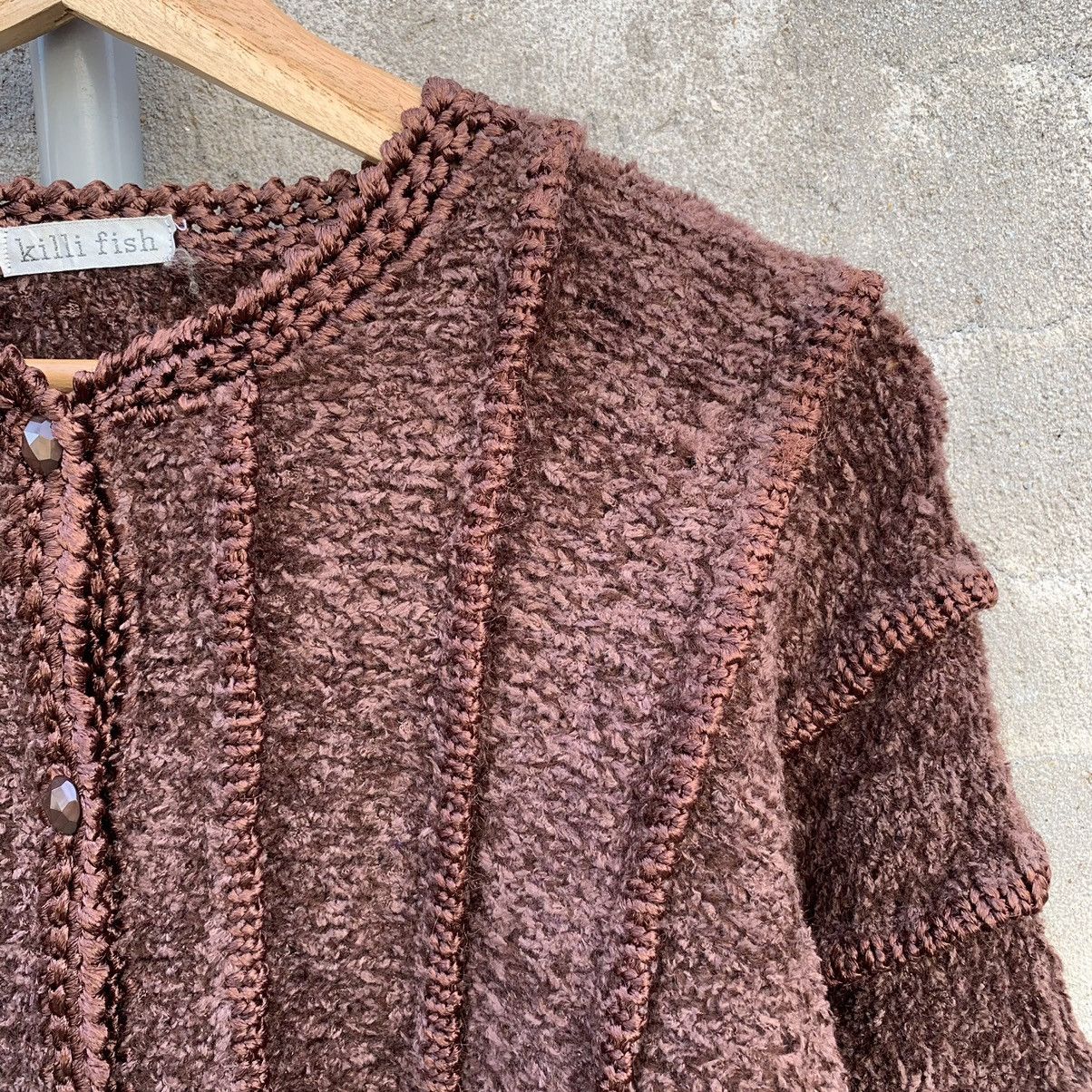 Homespun Knitwear × Japanese Brand Vintage Cropped Knit Cardigan Baggy Jumper ButtonUps Sweater Size US M / EU 48-50 / 2 - 5 Thumbnail