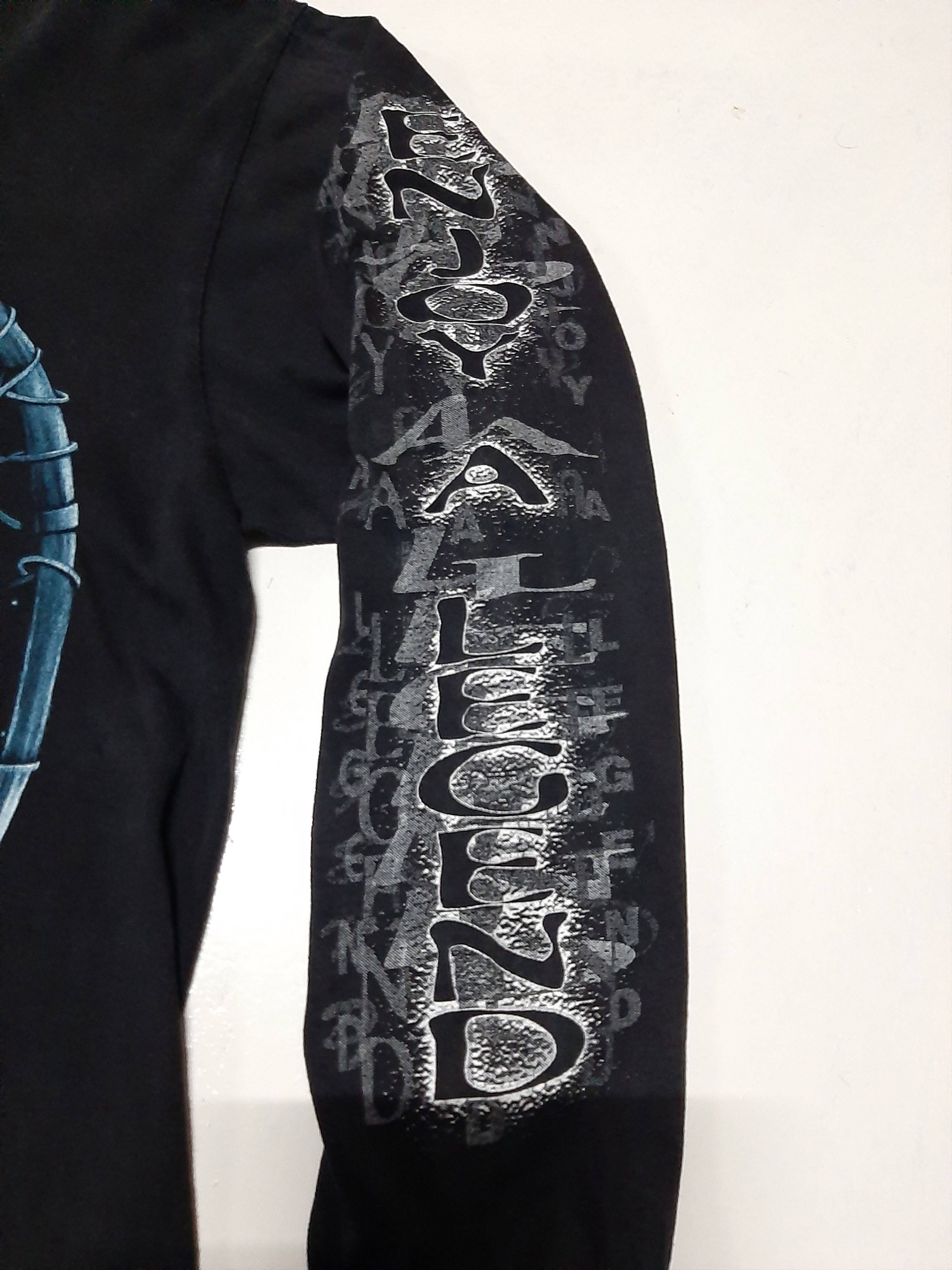 Band Tees × Vintage VINTAGE ‘90 ENJOY A LEGEND BIG WOLF LONG SLEEVE Size US L / EU 52-54 / 3 - 3 Thumbnail