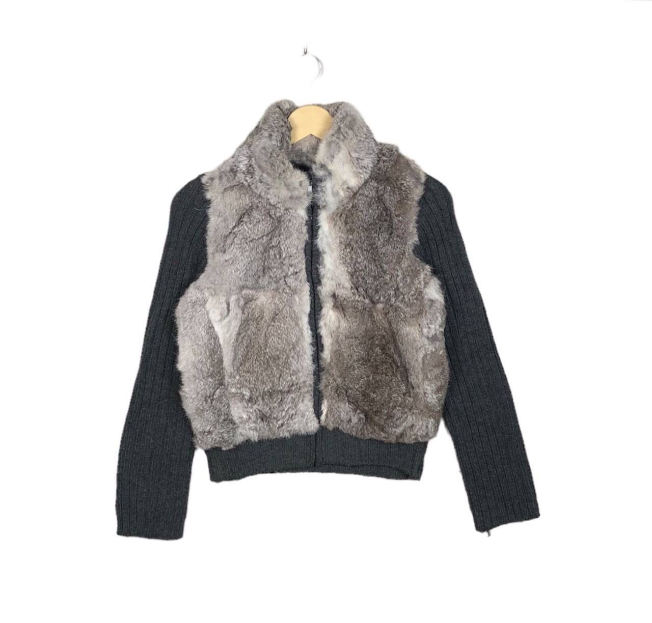 Japanese Brand Japanese Faux Fur Knitwear Jacket Sweater Size US S / EU 44-46 / 1 - 1 Thumbnail