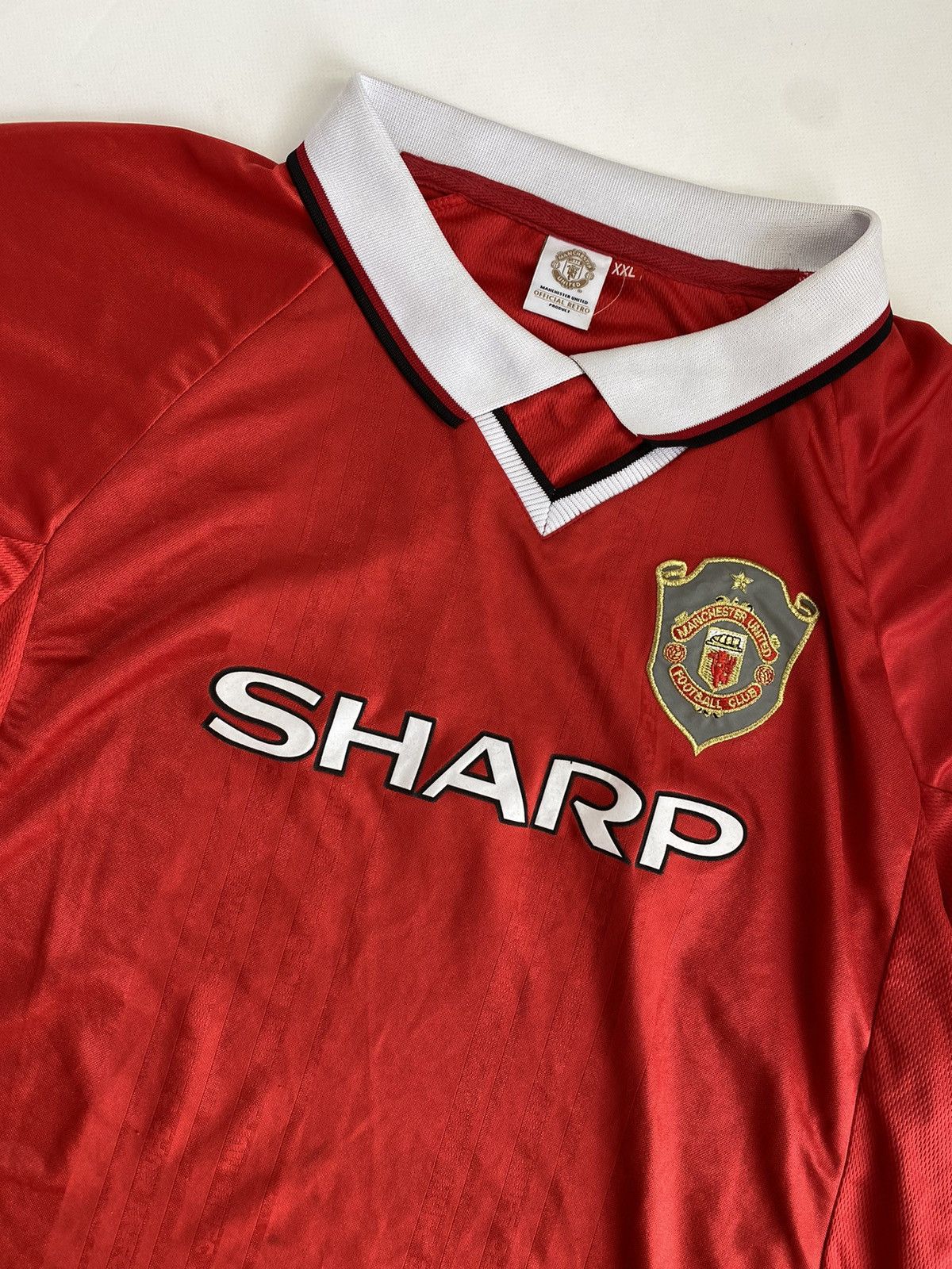 Vintage Vintage Manchester United Sharp Retro soccer jersey Size US XL / EU 56 / 4 - 2 Thumbnail