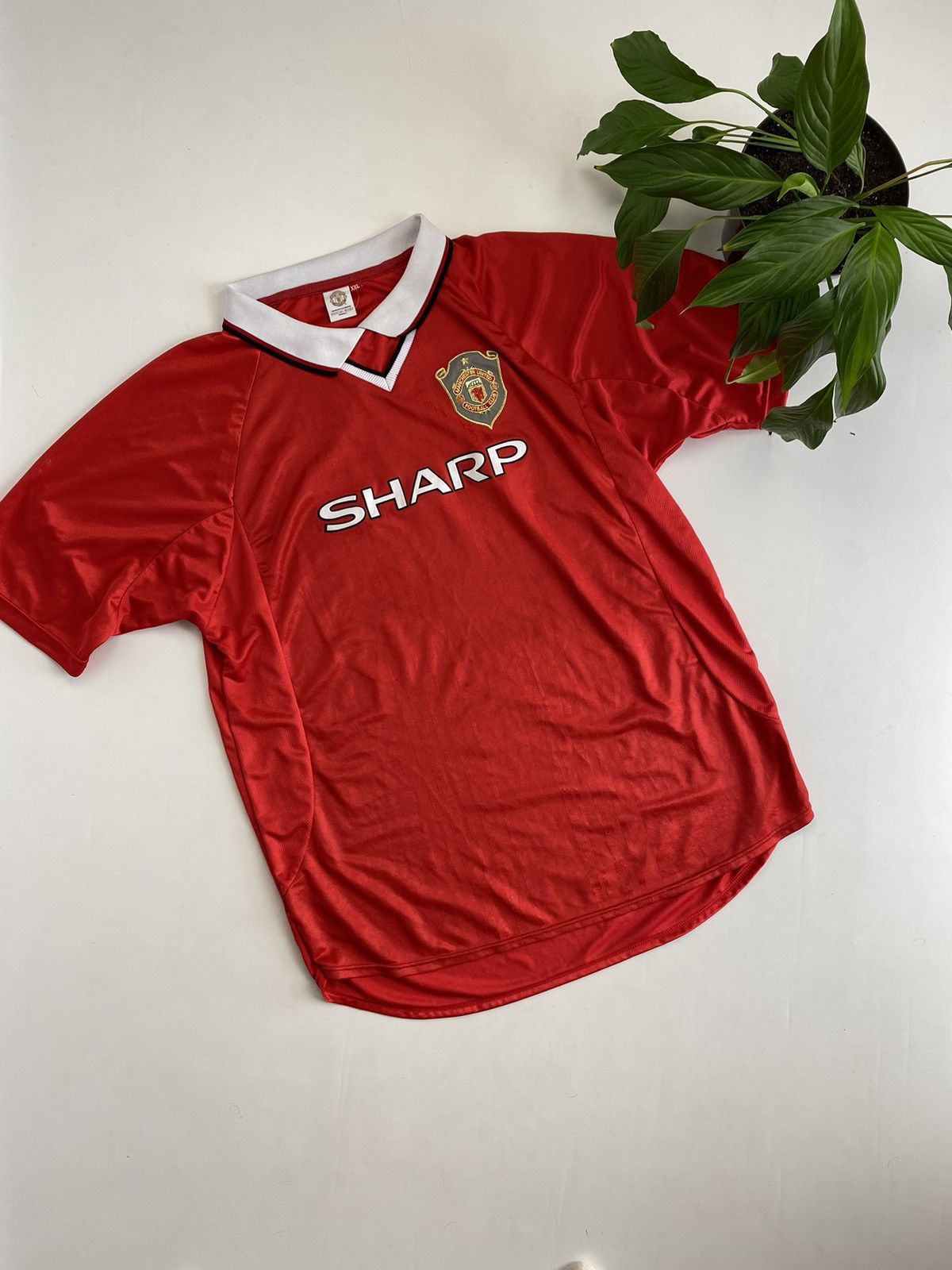Vintage Vintage Manchester United Sharp Retro soccer jersey Size US XL / EU 56 / 4 - 1 Thumbnail