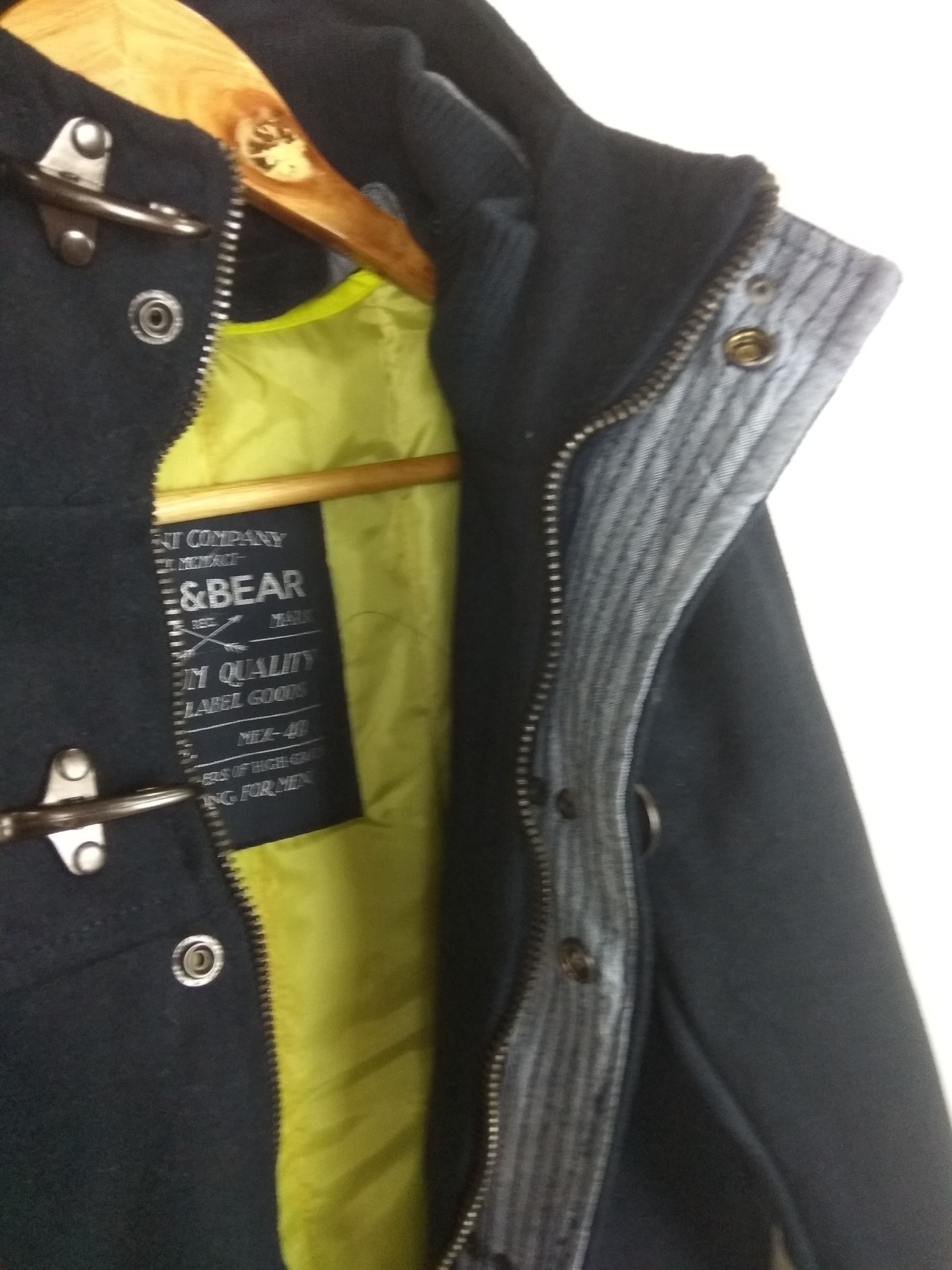 Pull & Bear Pull & Bear Coat Jacket Hoodie Buckles Back Hooked Button Size US L / EU 52-54 / 3 - 11 Thumbnail