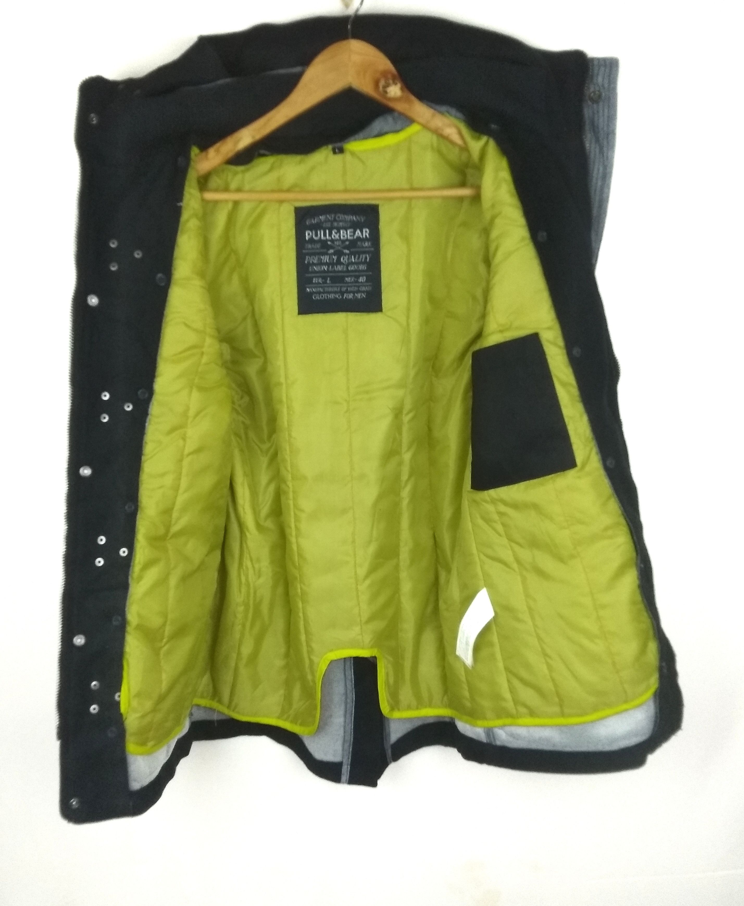 Pull & Bear Pull & Bear Coat Jacket Hoodie Buckles Back Hooked Button Size US L / EU 52-54 / 3 - 3 Thumbnail