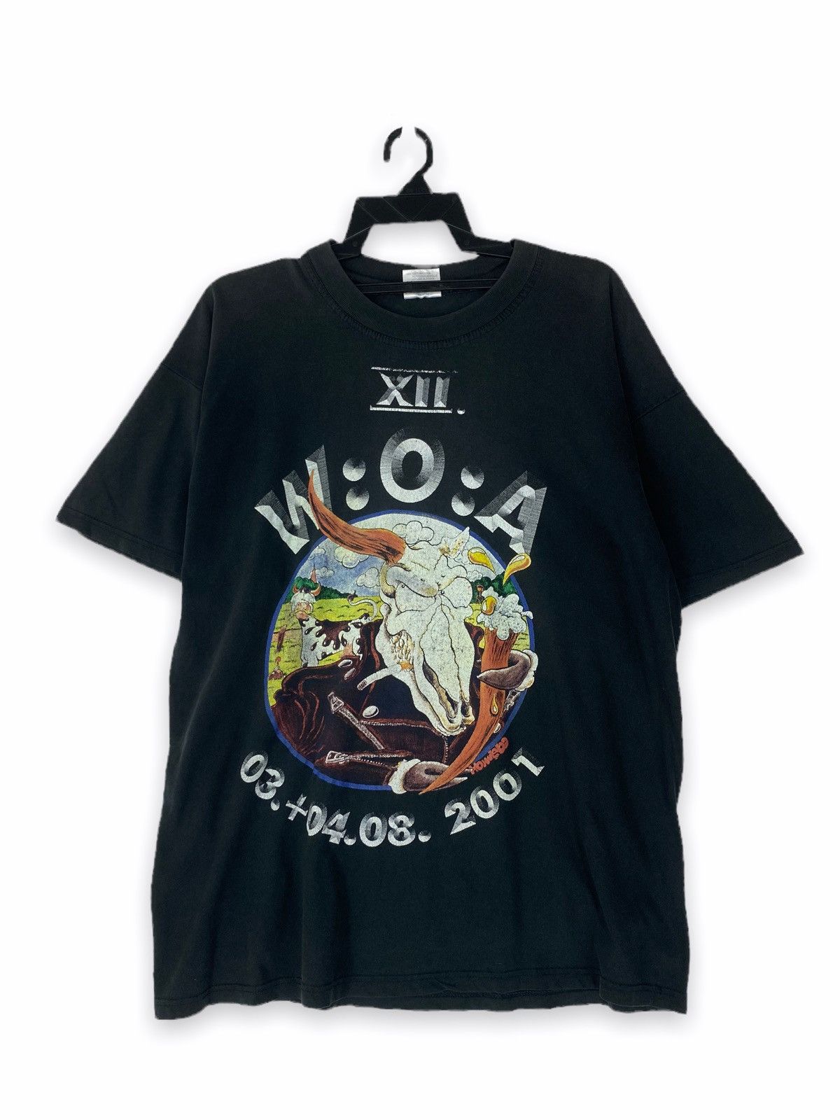 Band Tees Vintage Wacken Open Air 2001 WOA heavy metal music festival Size US L / EU 52-54 / 3 - 1 Thumbnail