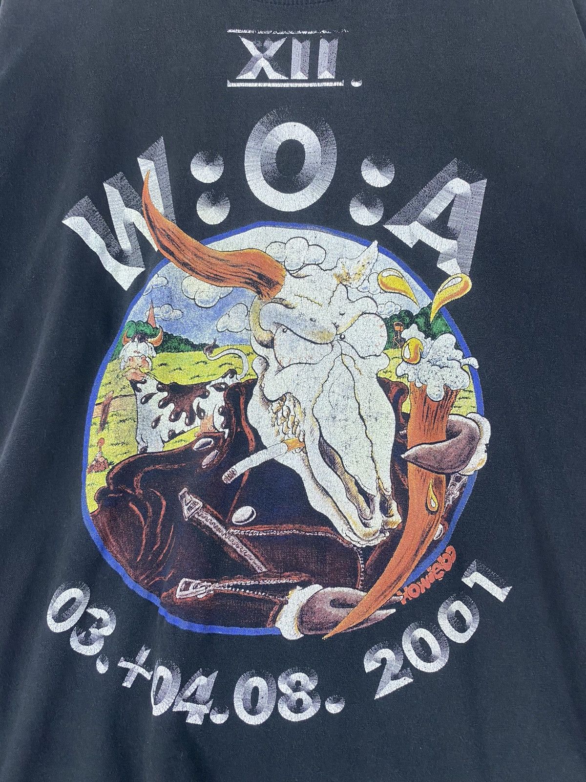 Band Tees Vintage Wacken Open Air 2001 WOA heavy metal music festival Size US L / EU 52-54 / 3 - 3 Thumbnail