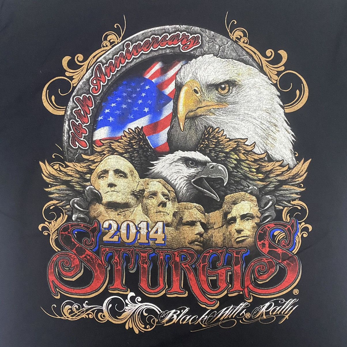 Vintage × West Coast Choppers Sturgis Big Print T-Shirt Size US M / EU 48-50 / 2 - 7 Thumbnail