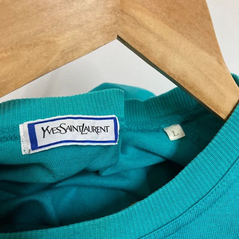 Yves Saint Laurent Vintage 90s Yves Saint Laurent YSL Crewneck T-Shirt M / L Size US L / EU 52-54 / 3 - 8 Thumbnail