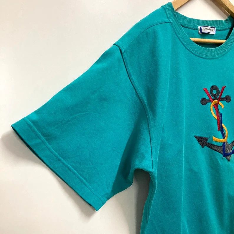 Yves Saint Laurent Vintage 90s Yves Saint Laurent YSL Crewneck T-Shirt M / L Size US L / EU 52-54 / 3 - 3 Thumbnail