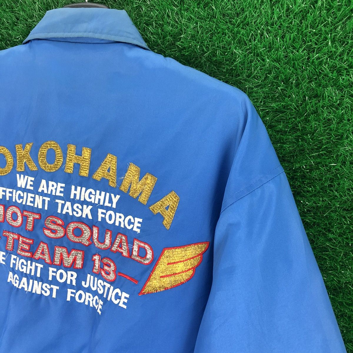 Japanese Brand Vintage Yokohama Riot Squad Team 13 Embroidery Bomber Jacket Size US L / EU 52-54 / 3 - 2 Thumbnail