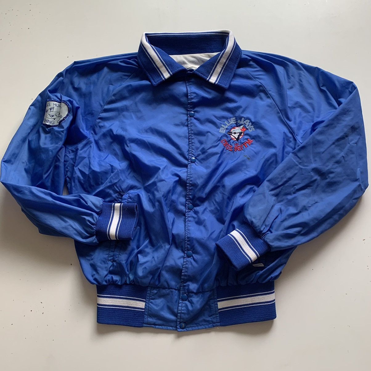 Vintage 90s Toronto Blue Jays Embroidered Windbreaker Jacket