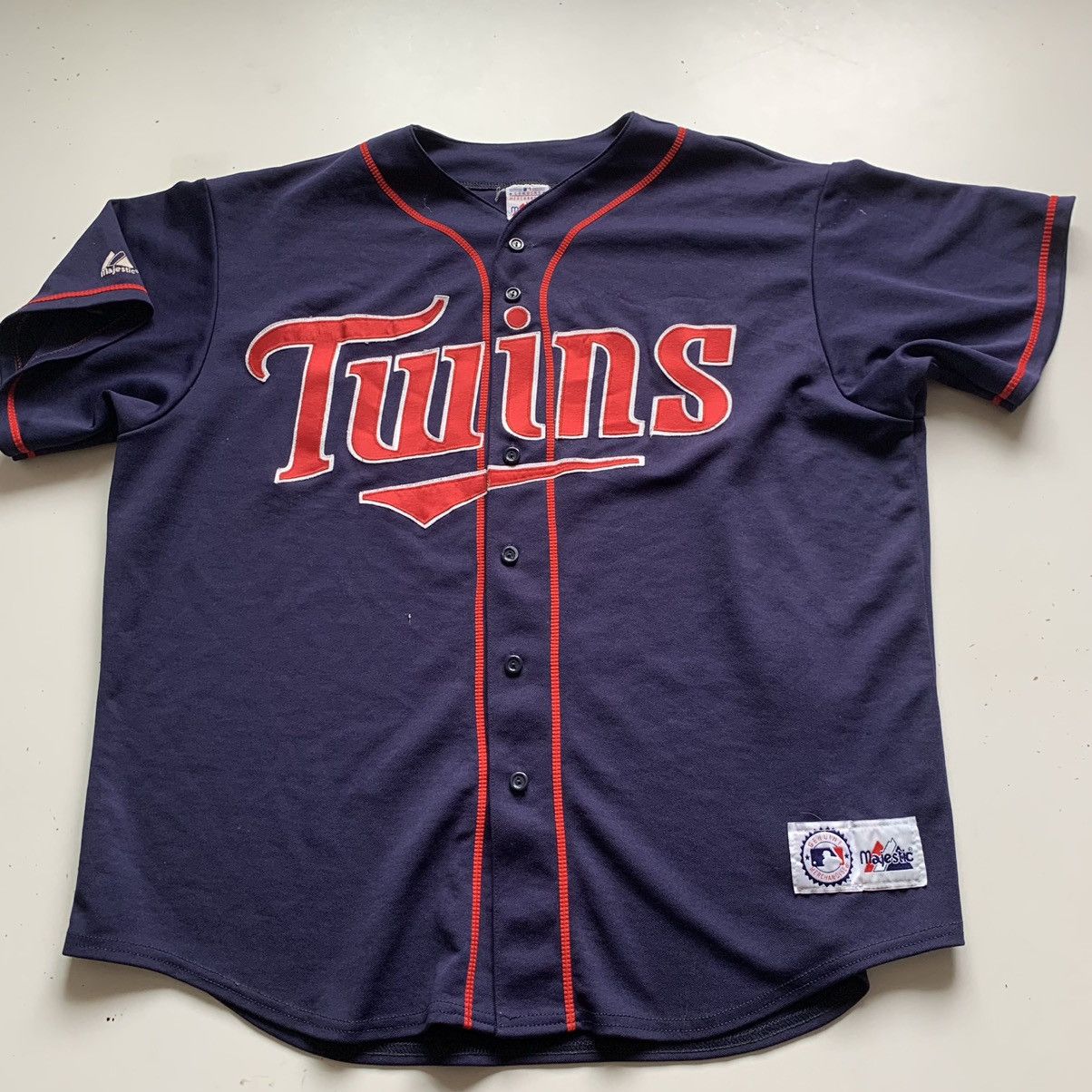 MLB Vintage Minnesota Twins MLB Jersey Size XL Majestic Rare Size US XL / EU 56 / 4 - 1 Thumbnail