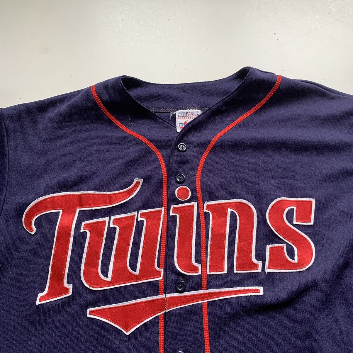 MLB Vintage Minnesota Twins MLB Jersey Size XL Majestic Rare Size US XL / EU 56 / 4 - 2 Thumbnail