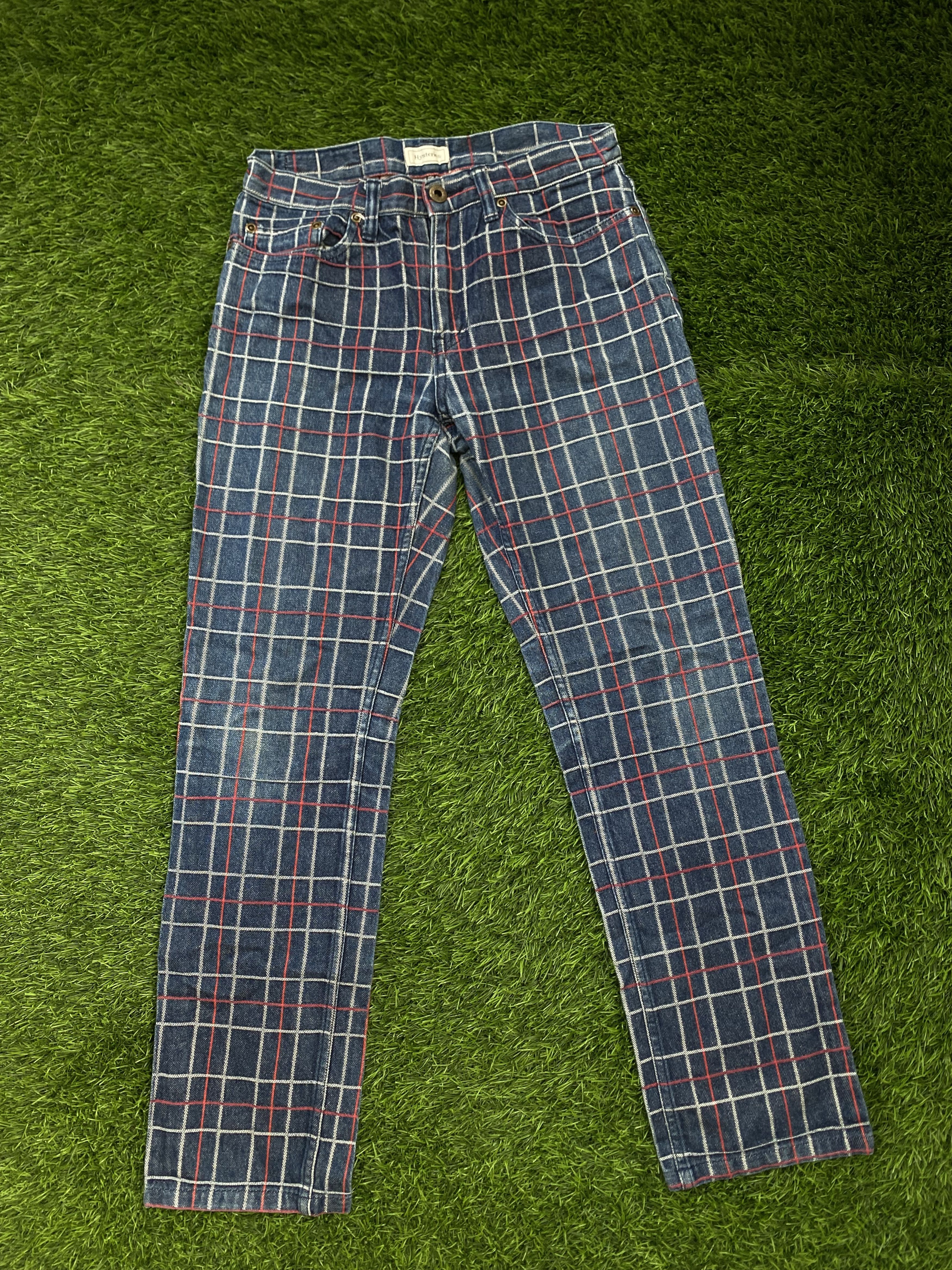 Hysteric Glamour Vintage Hysteric Glamour Plaid Denim Pants Size US 28 / EU 44 - 1 Thumbnail