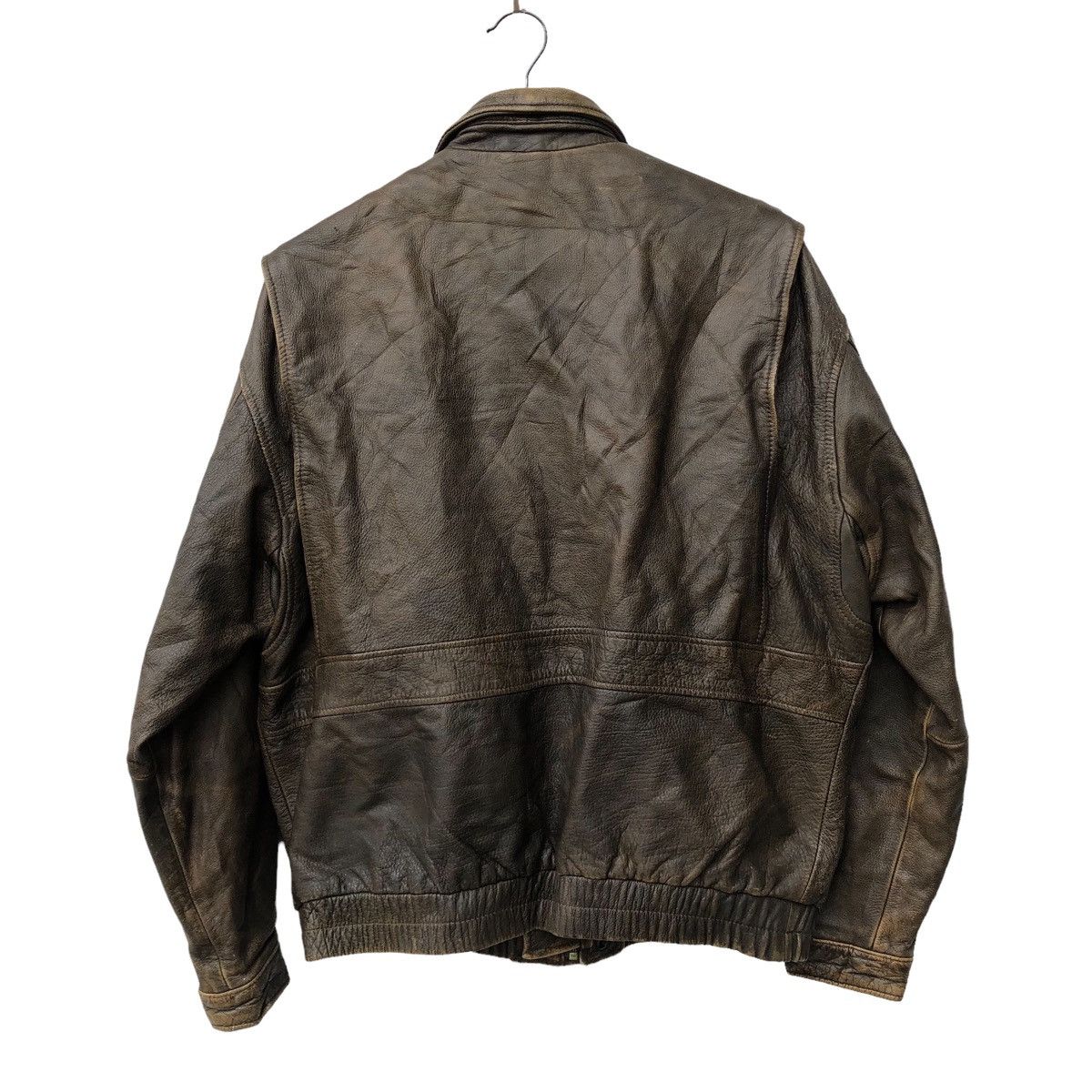 Genuine Leather VERY RARE VINTAGE JAPANESE BRAND GENUINE LEATHER JACKET Size US L / EU 52-54 / 3 - 2 Thumbnail