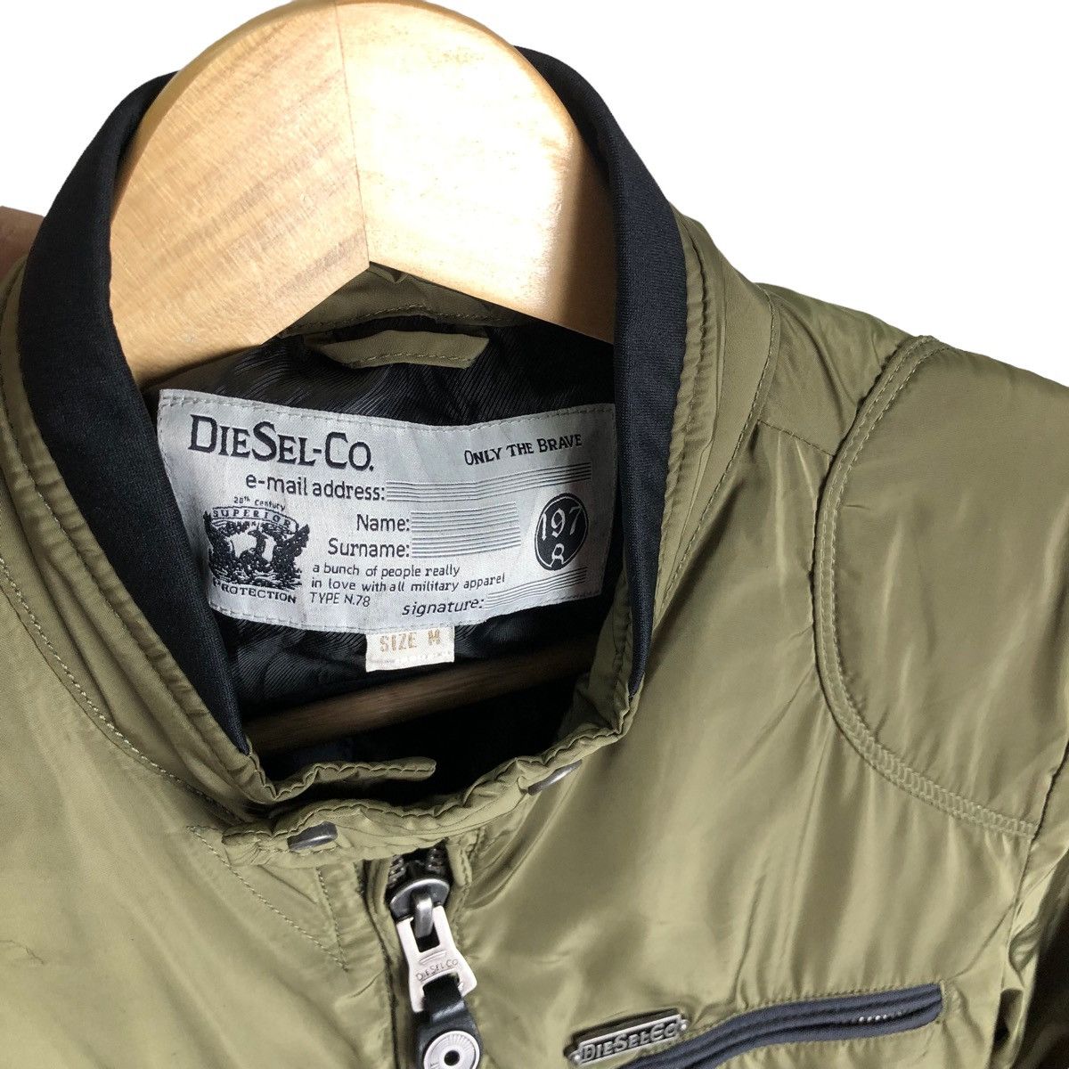 Diesel 🔥Diesel Light Jacket Biker Style Only The Brave Size US M / EU 48-50 / 2 - 7 Thumbnail