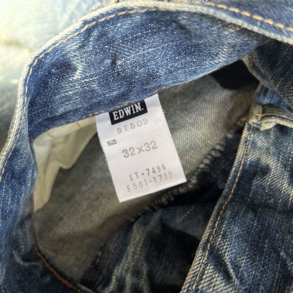 Edwin Vintage Edwin Blue Trip Distressed Flare Jeans Size US 34 / EU 50 - 16 Thumbnail